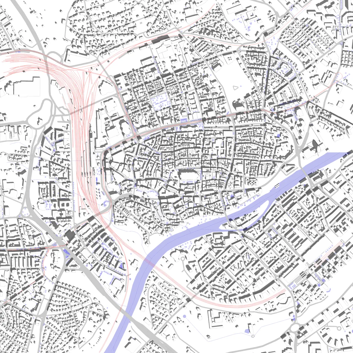 Ulm site plan (2.5 km)