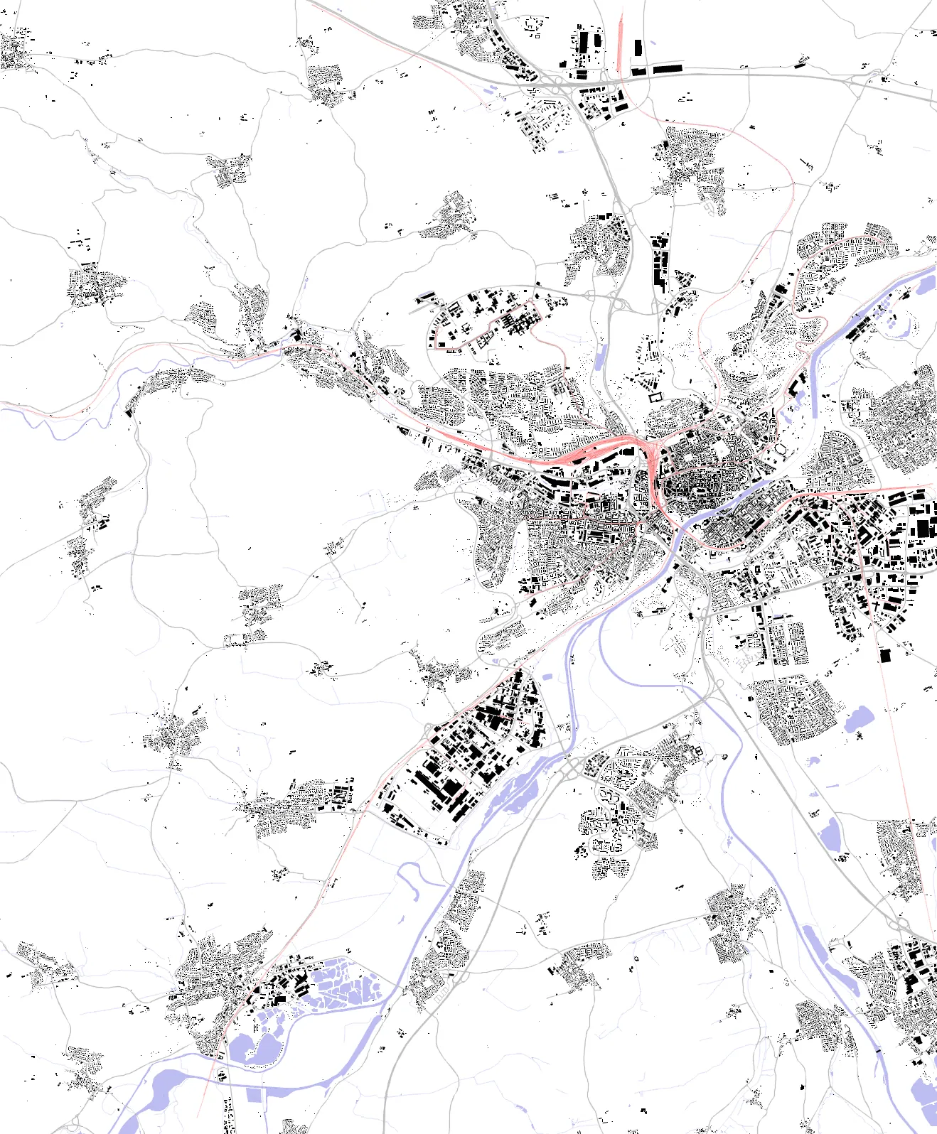 Ulm figure ground plan