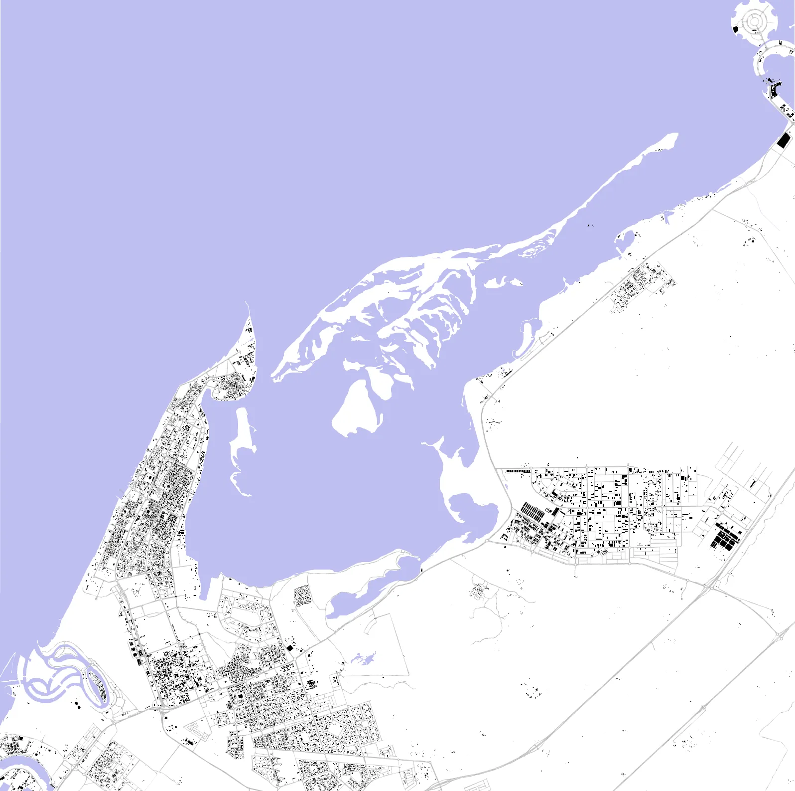 Umm Al Quwain figure ground plan