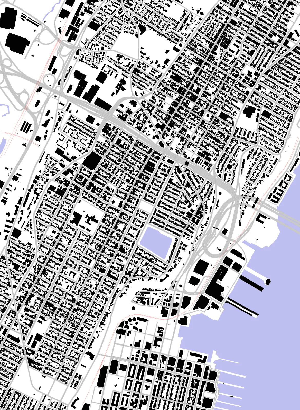 Union City figure ground plan