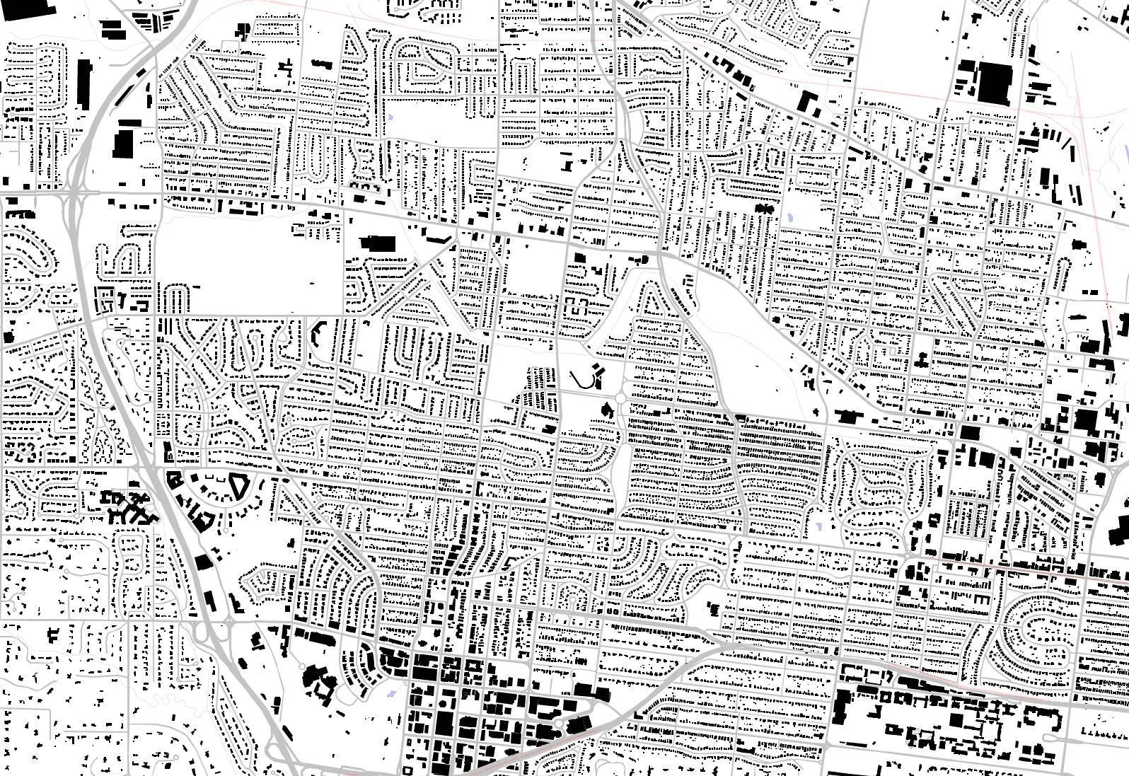 University City figure ground plan