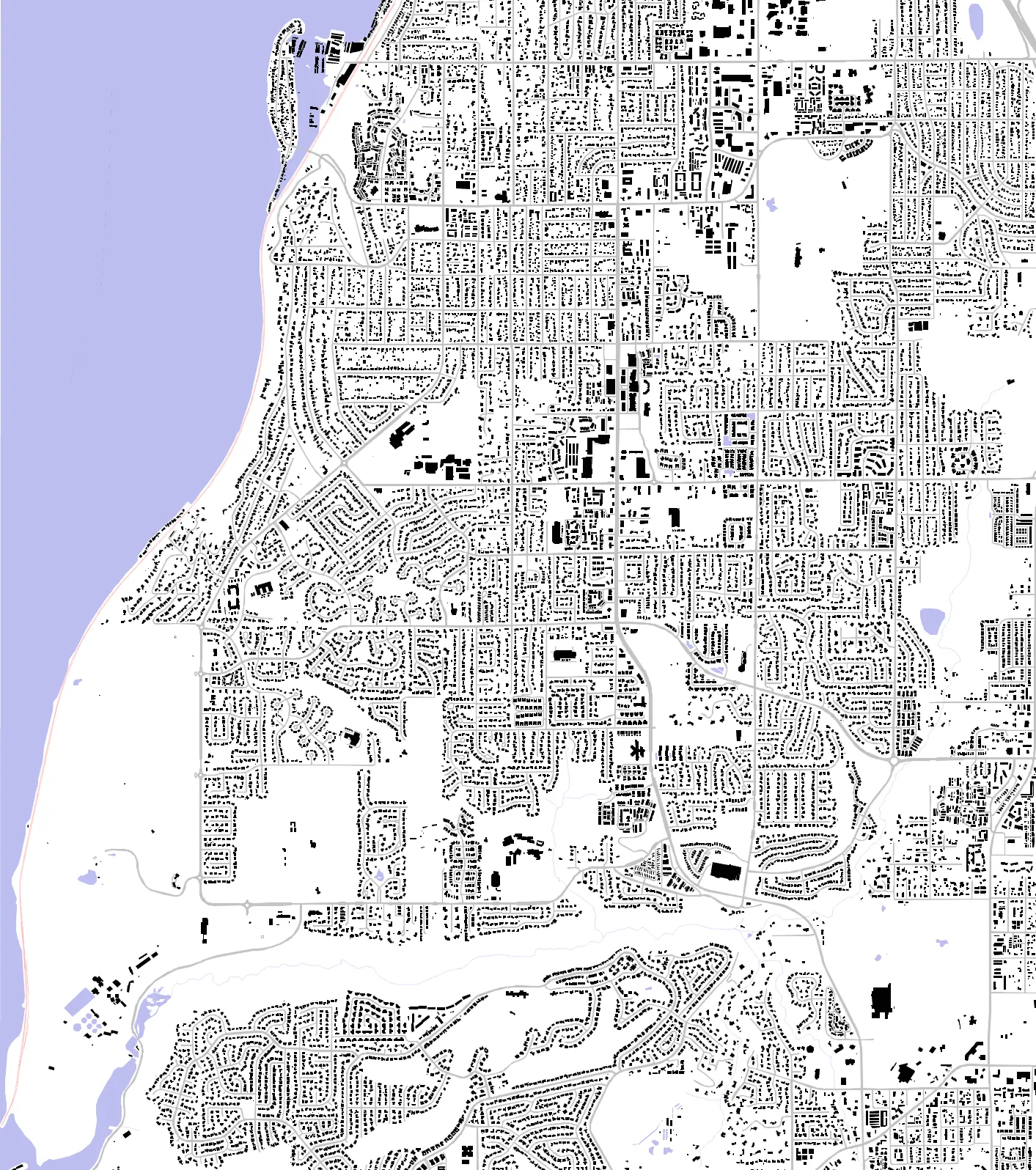University Place figure ground plan