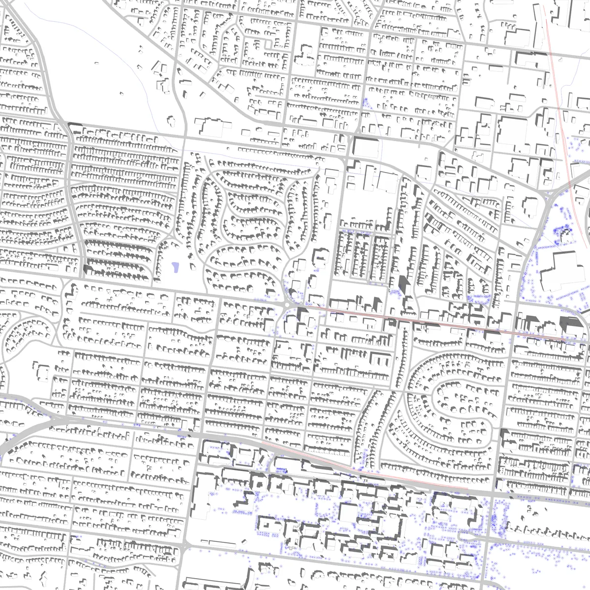 University City site plan (2.5 km)