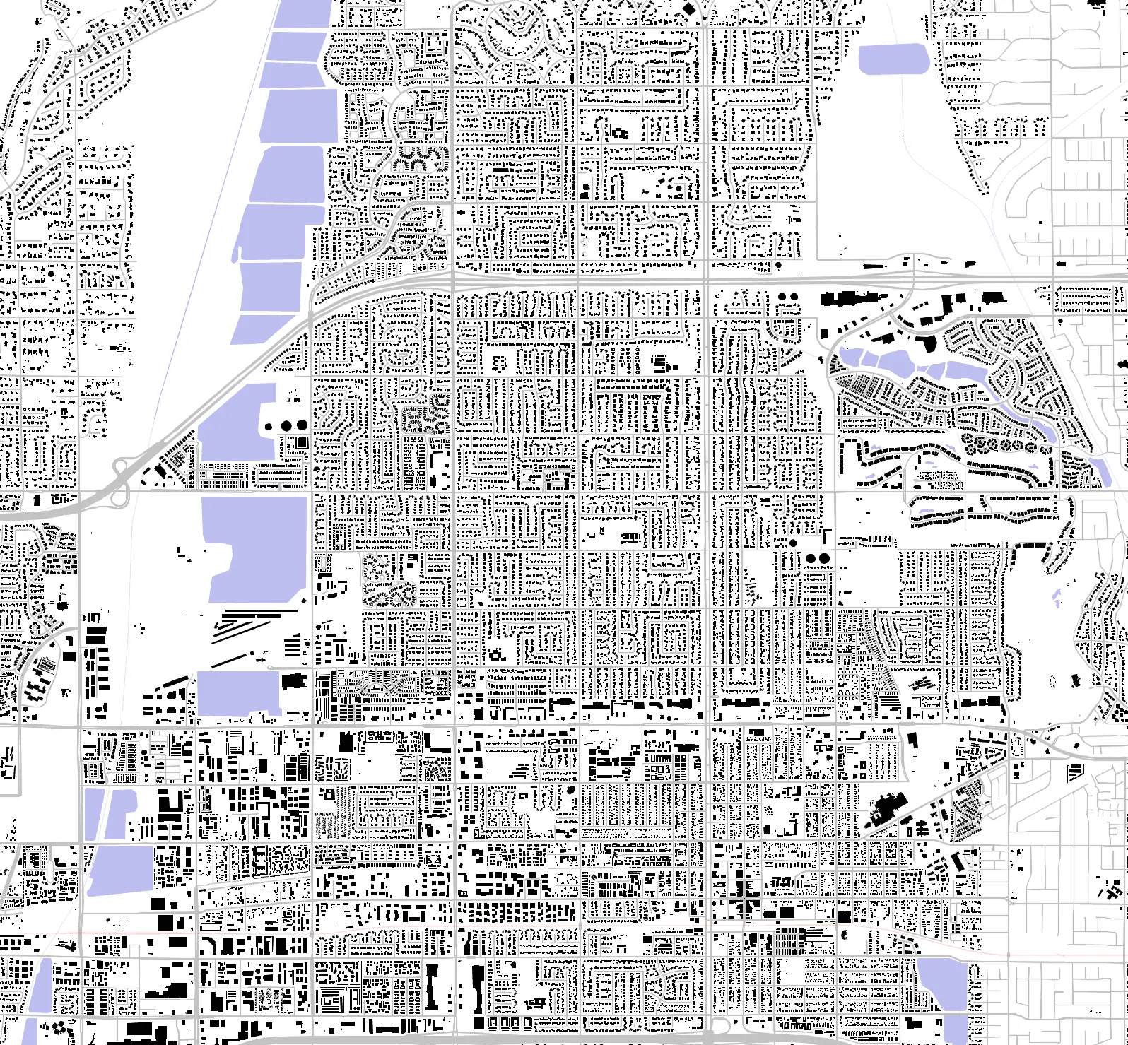 Upland figure ground plan