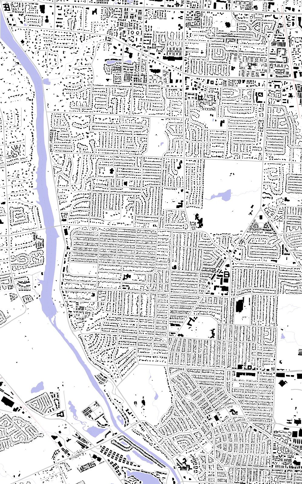 Upper Arlington figure ground plan