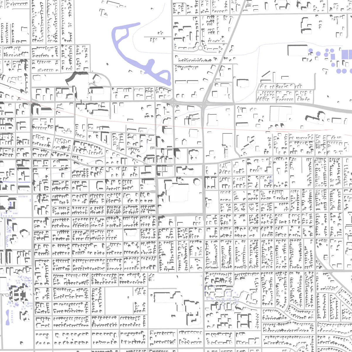 Urbana site plan (2.5 km)