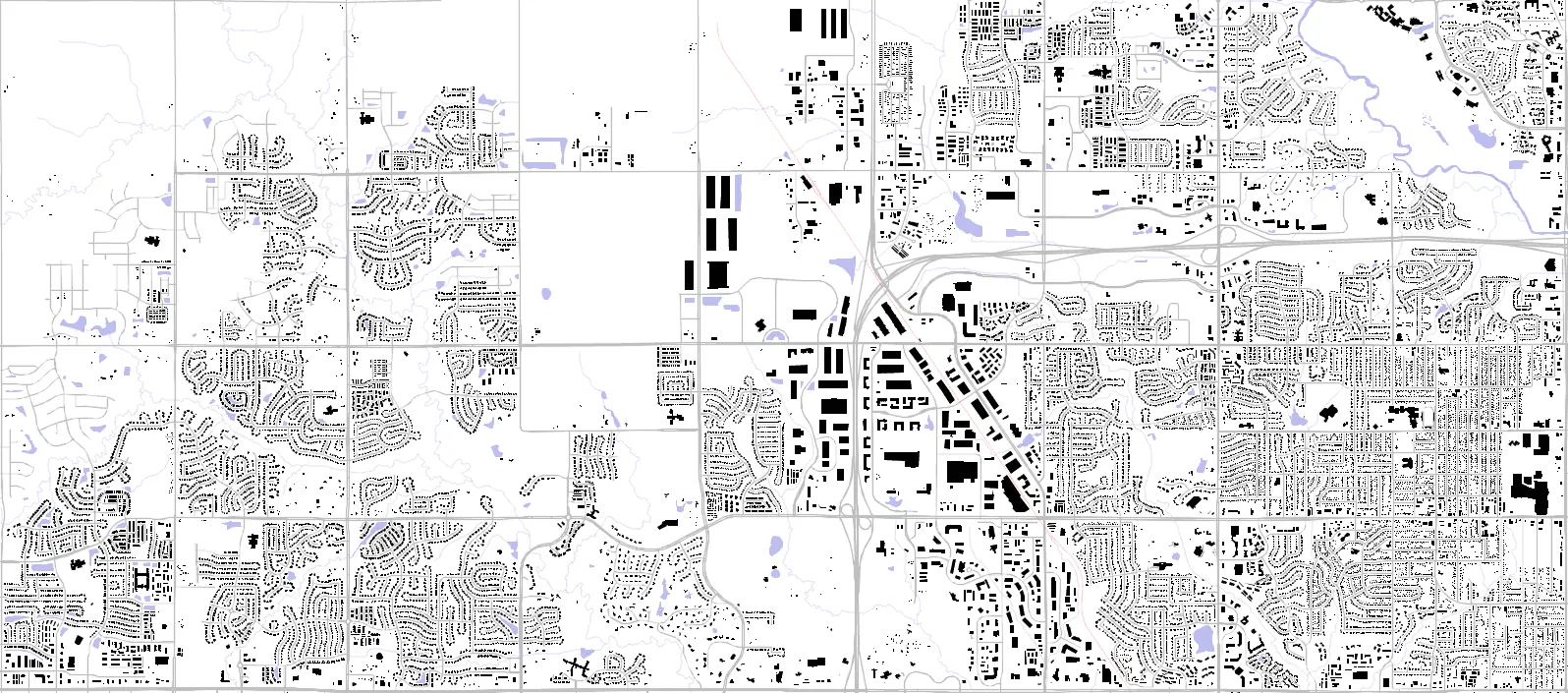 Urbandale figure ground plan