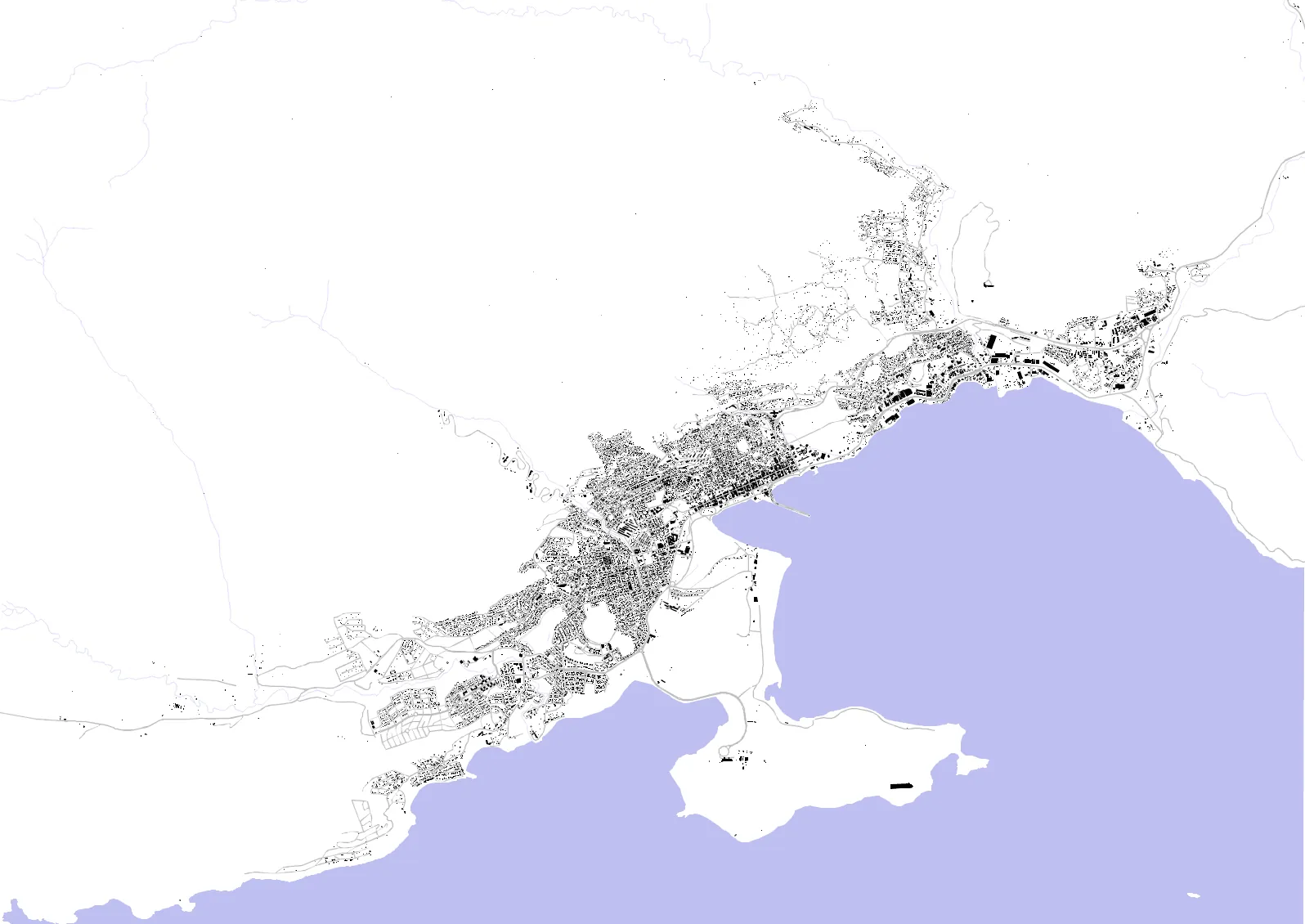 Ushuaia figure ground plan