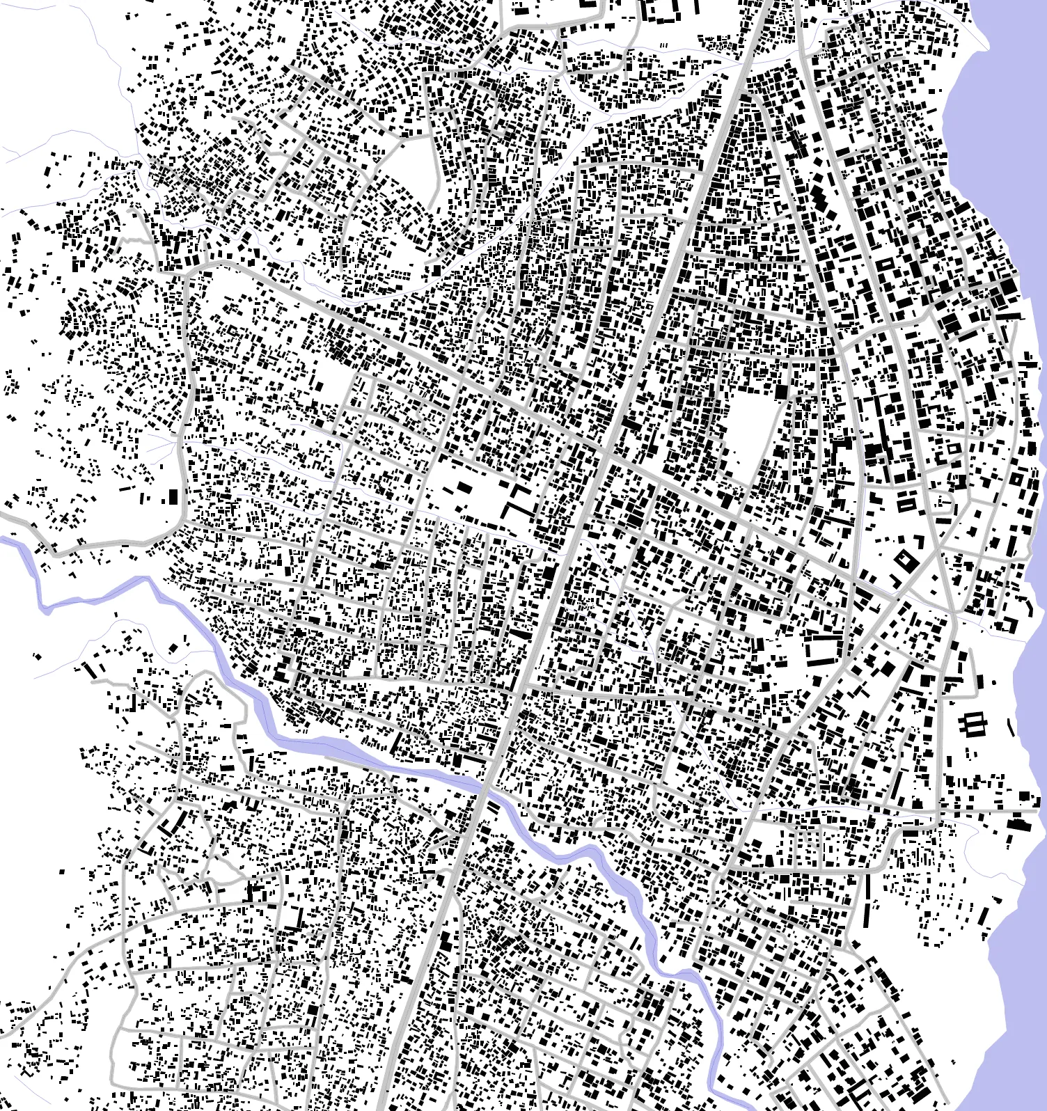 Uvira figure ground plan