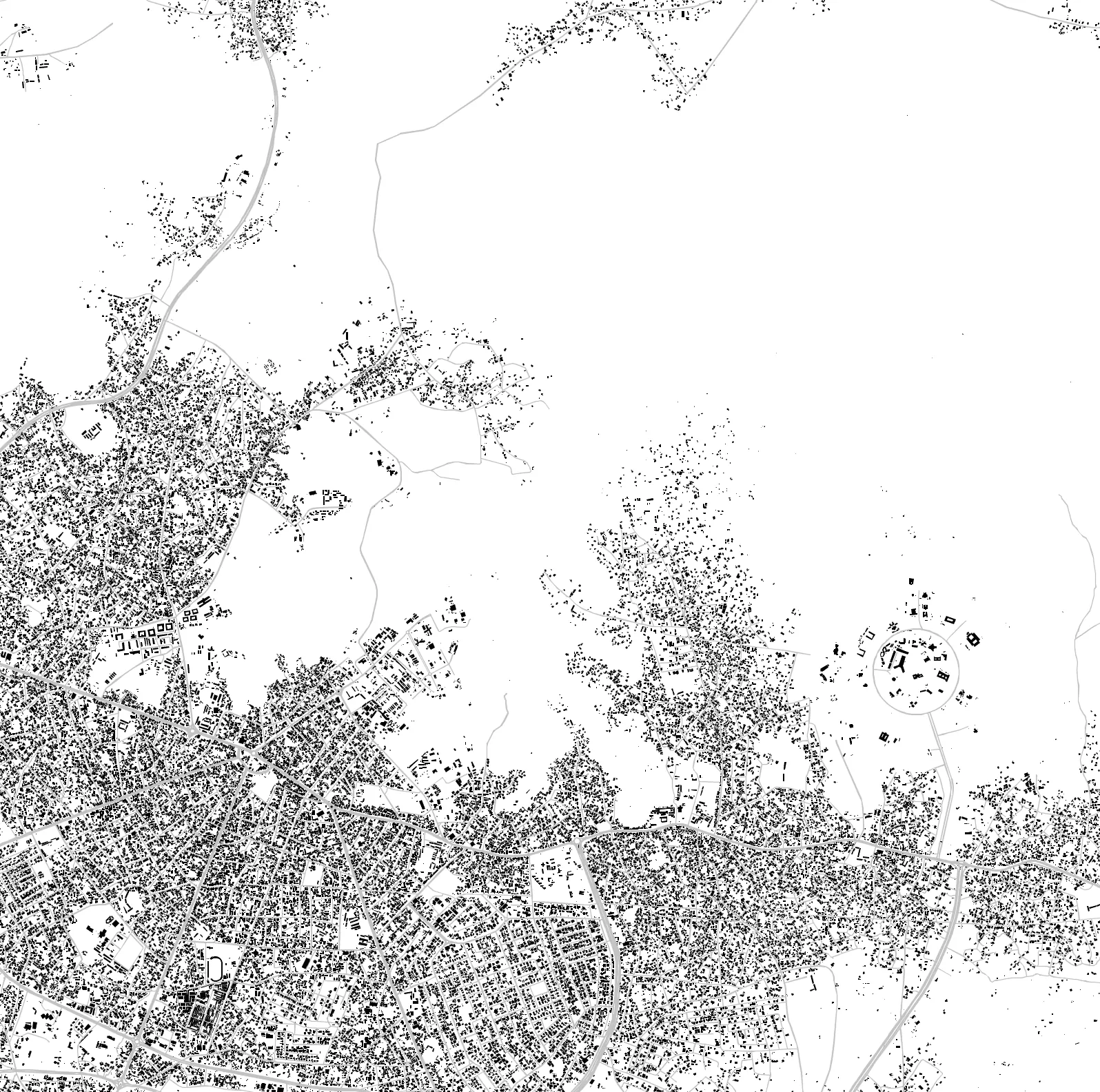 Uyo East figure ground plan