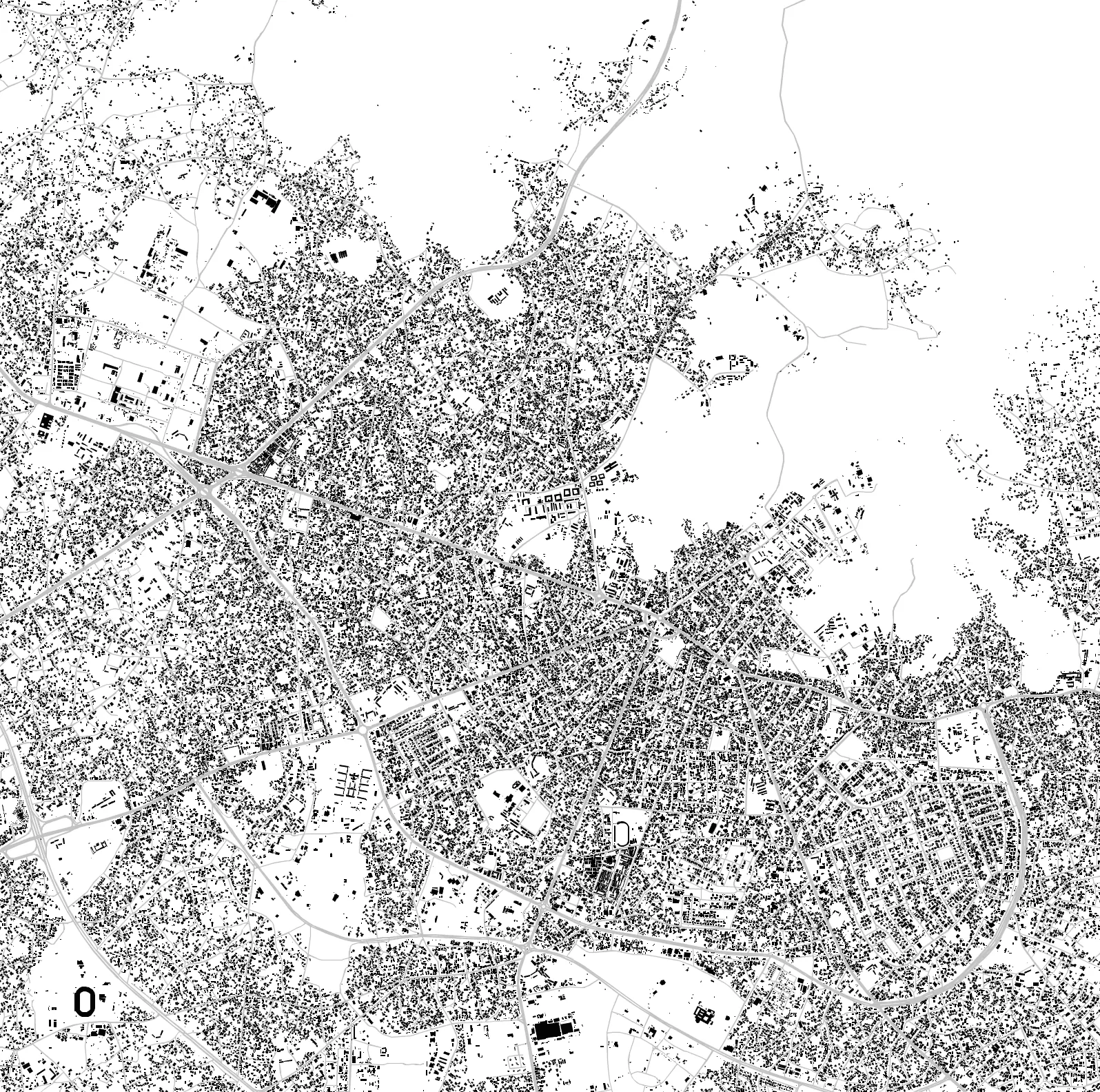 Uyo West figure ground plan