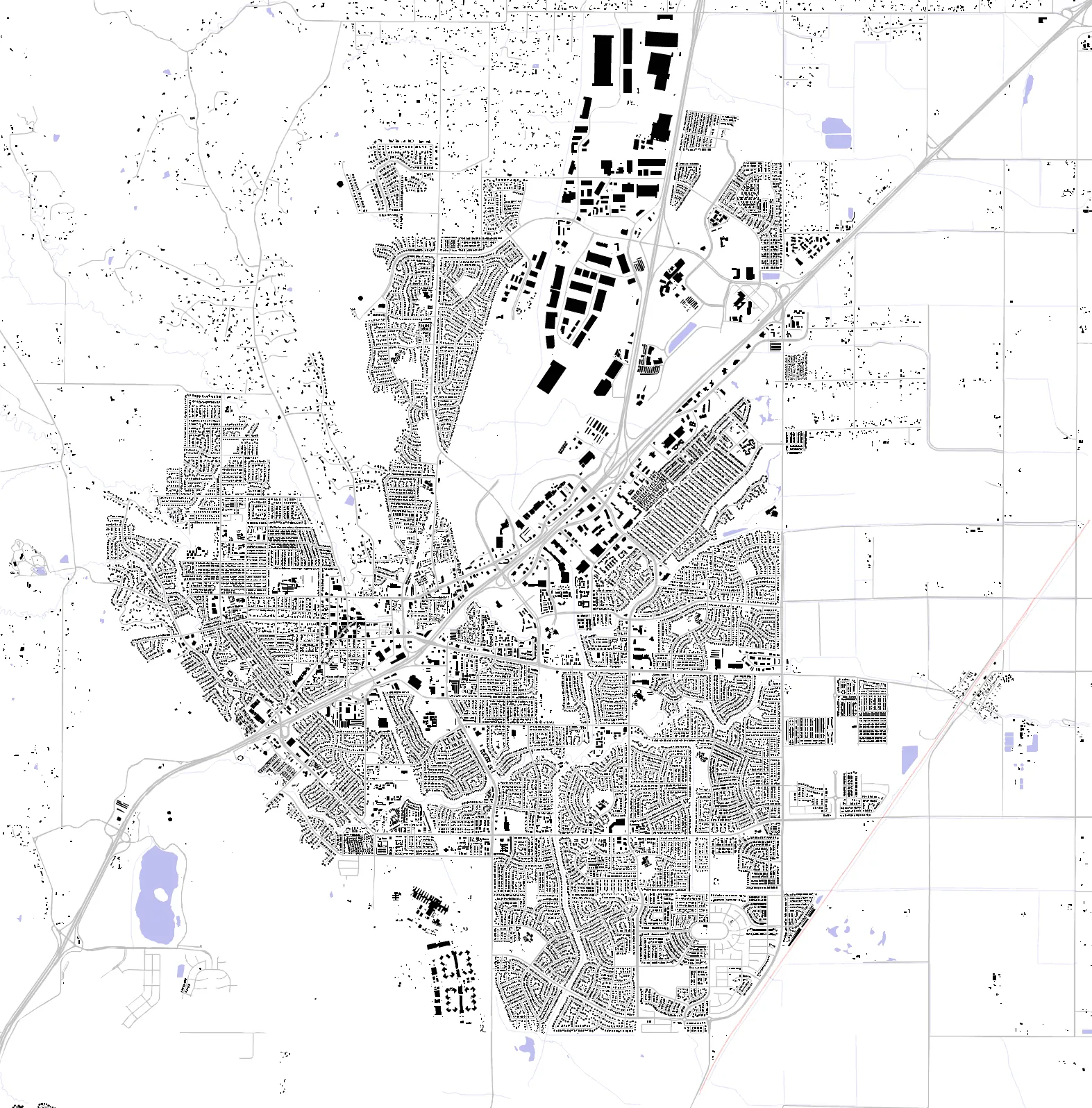Vacaville figure ground plan