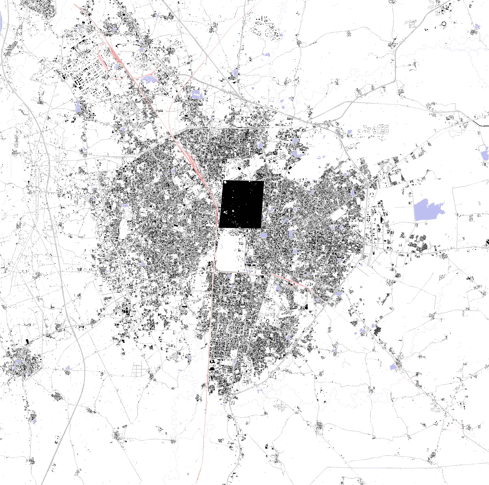 Vadodara figure ground plan