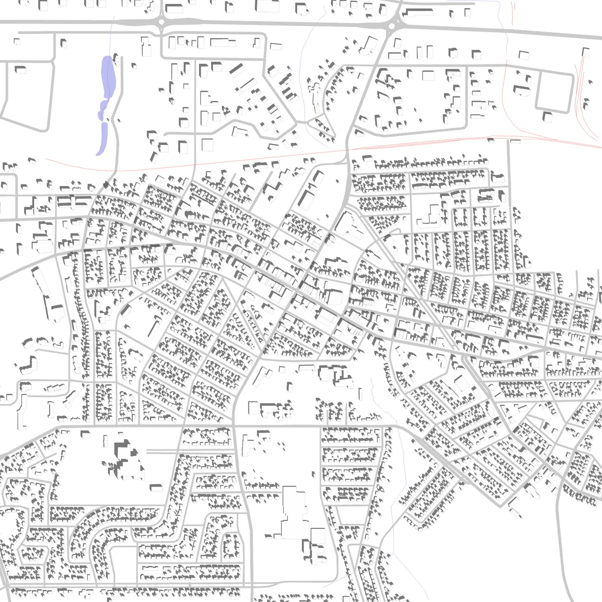 Val-d'Or site plan (2.5 km)