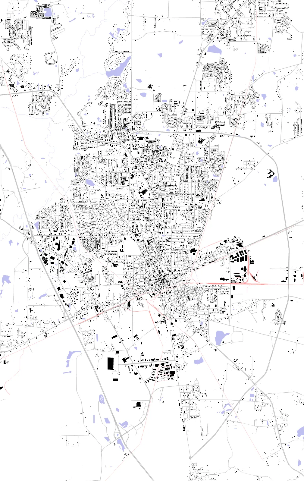Valdosta figure ground plan