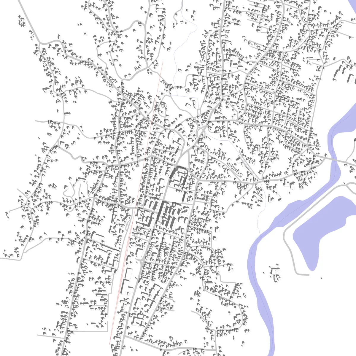 Vălenii de Munte site plan (2,5 km)