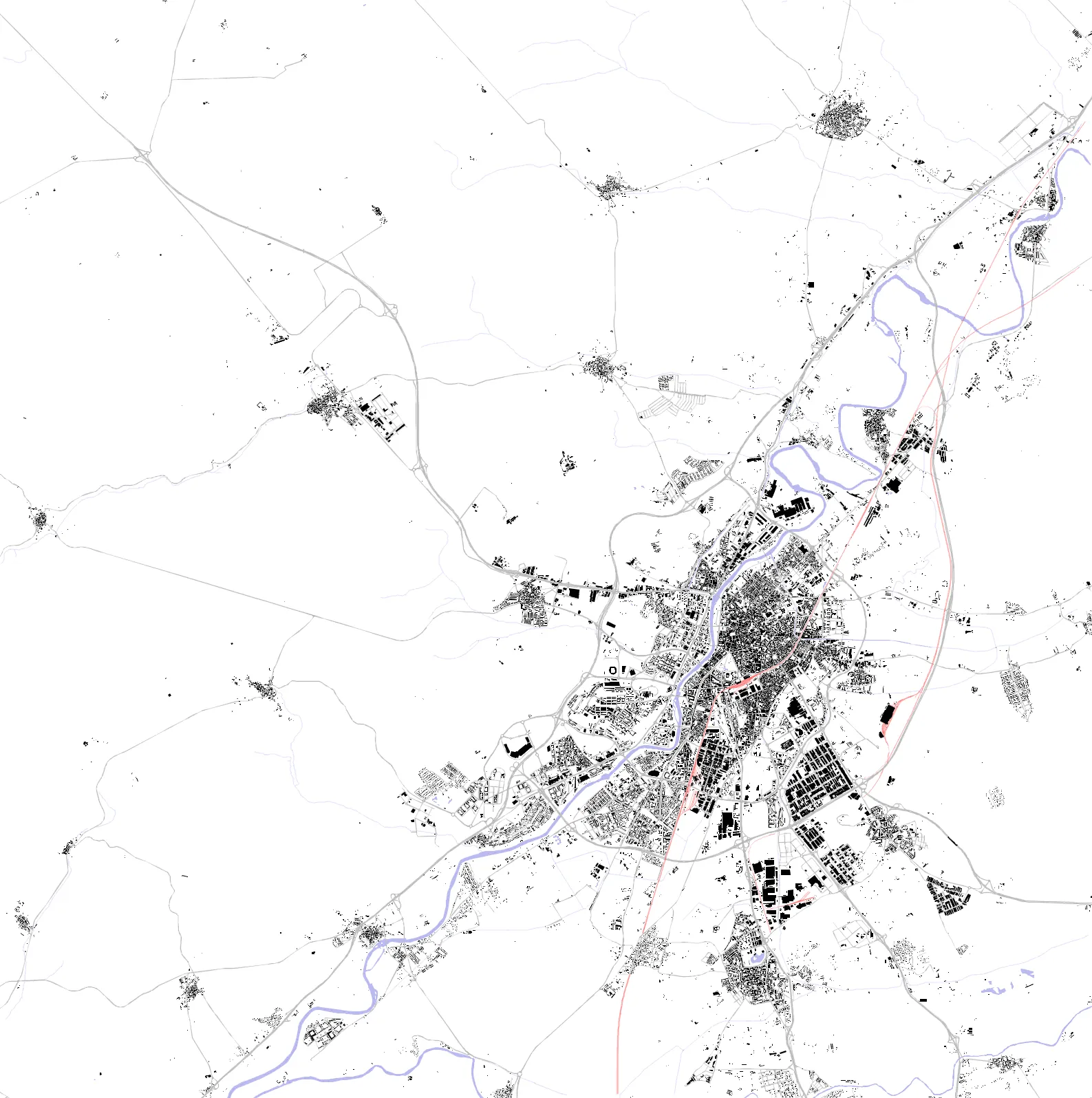 Valladolid figure ground plan