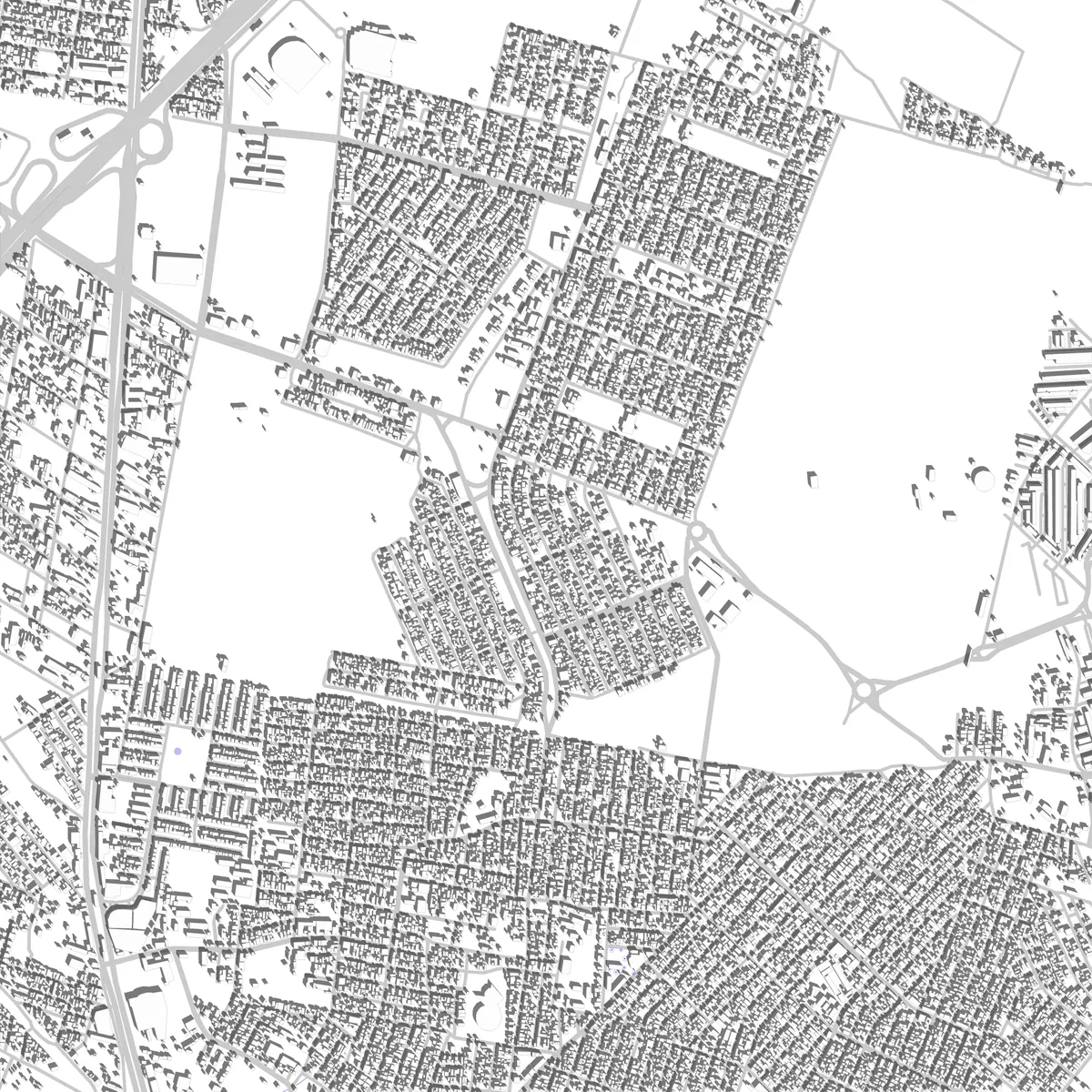 Valle de Chalco plano de situación (2.5 km)