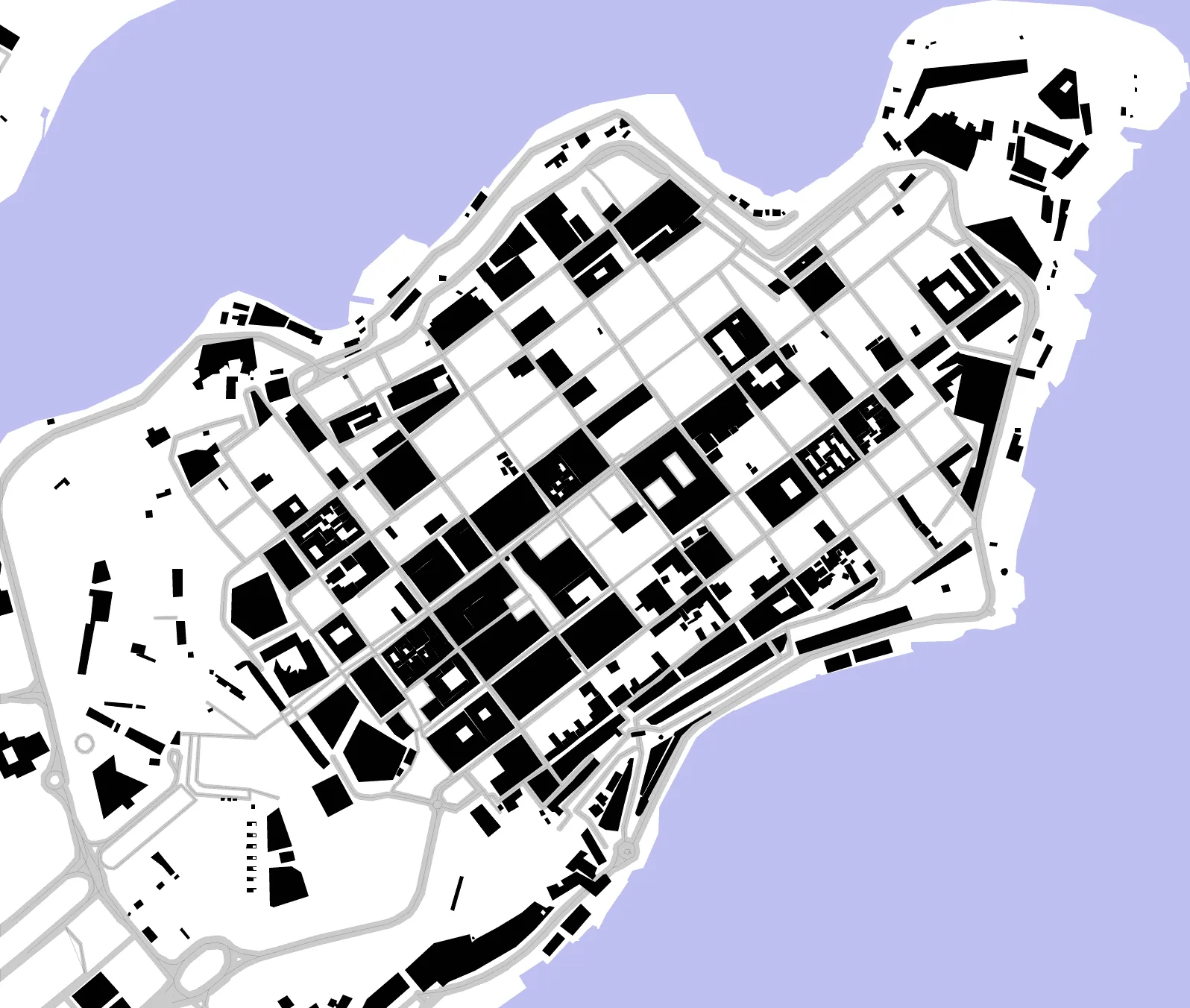 Valletta figure ground plan
