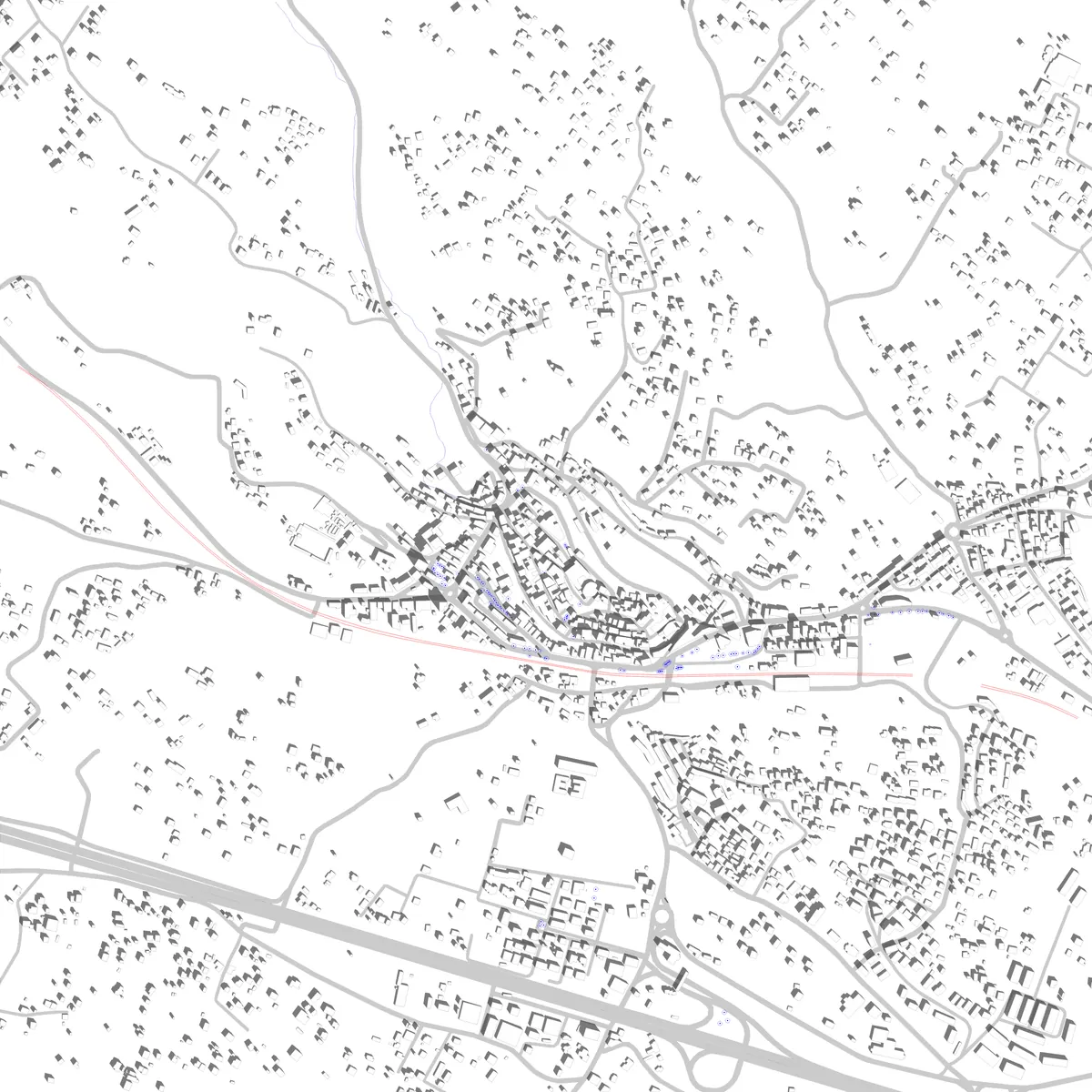 Valmontone planimetria di sito (2.5 km)