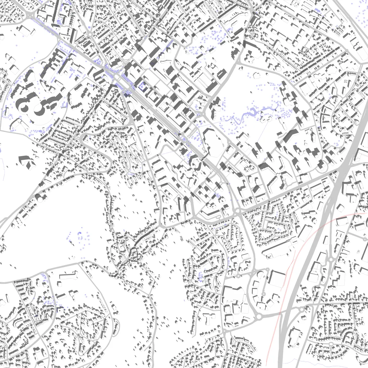 Vandœuvre-lès-Nancy plan de situation (2,5 km)
