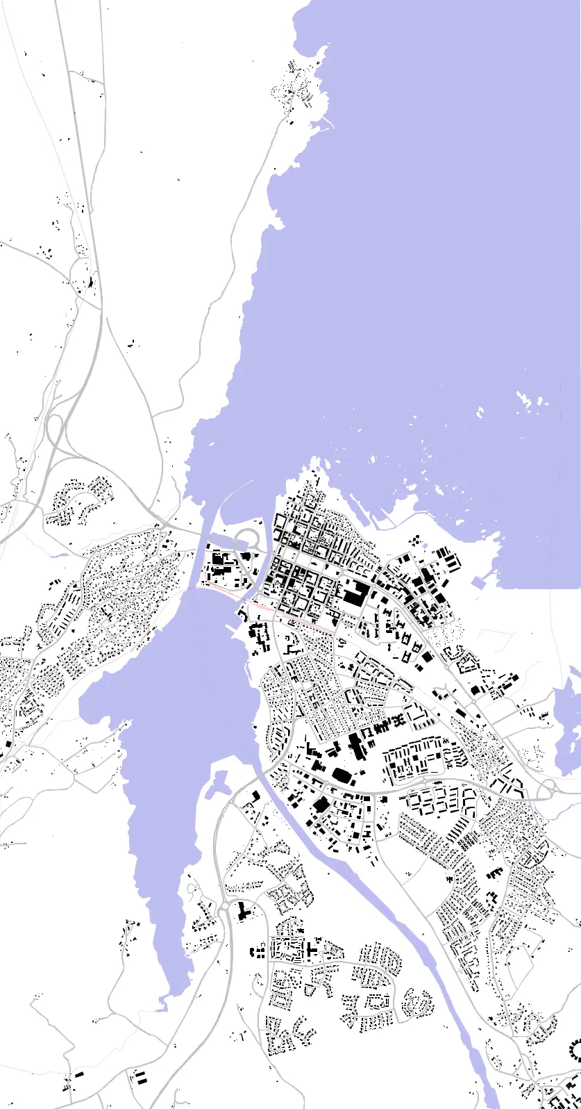 Vänersborg figure ground plan
