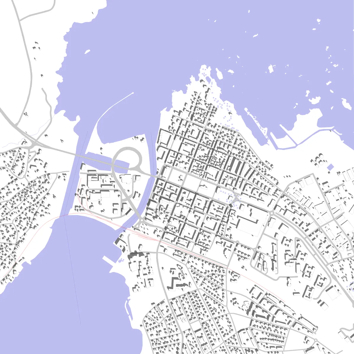 Vänersborg site plan (2.5 km)