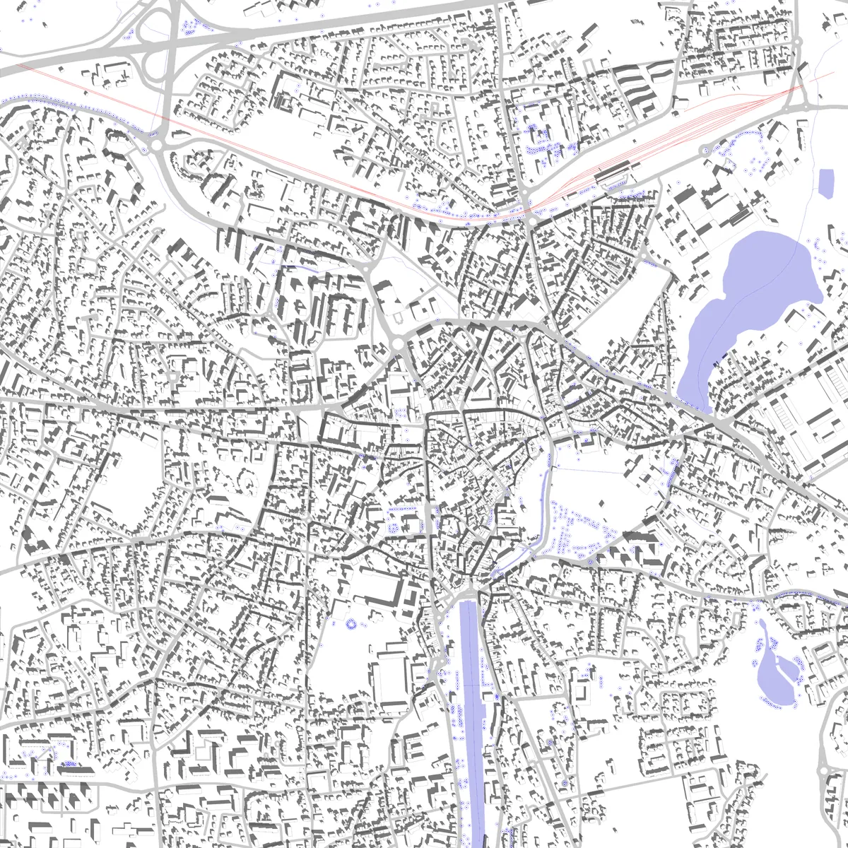 Vannes plan de situation (2,5 km)