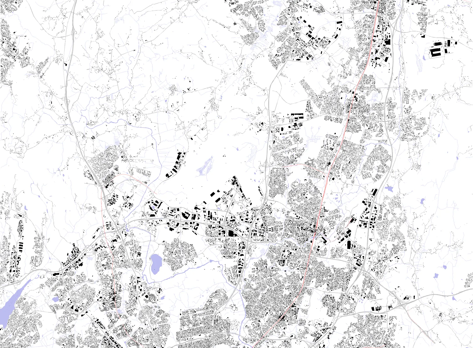Vantaa figure ground plan