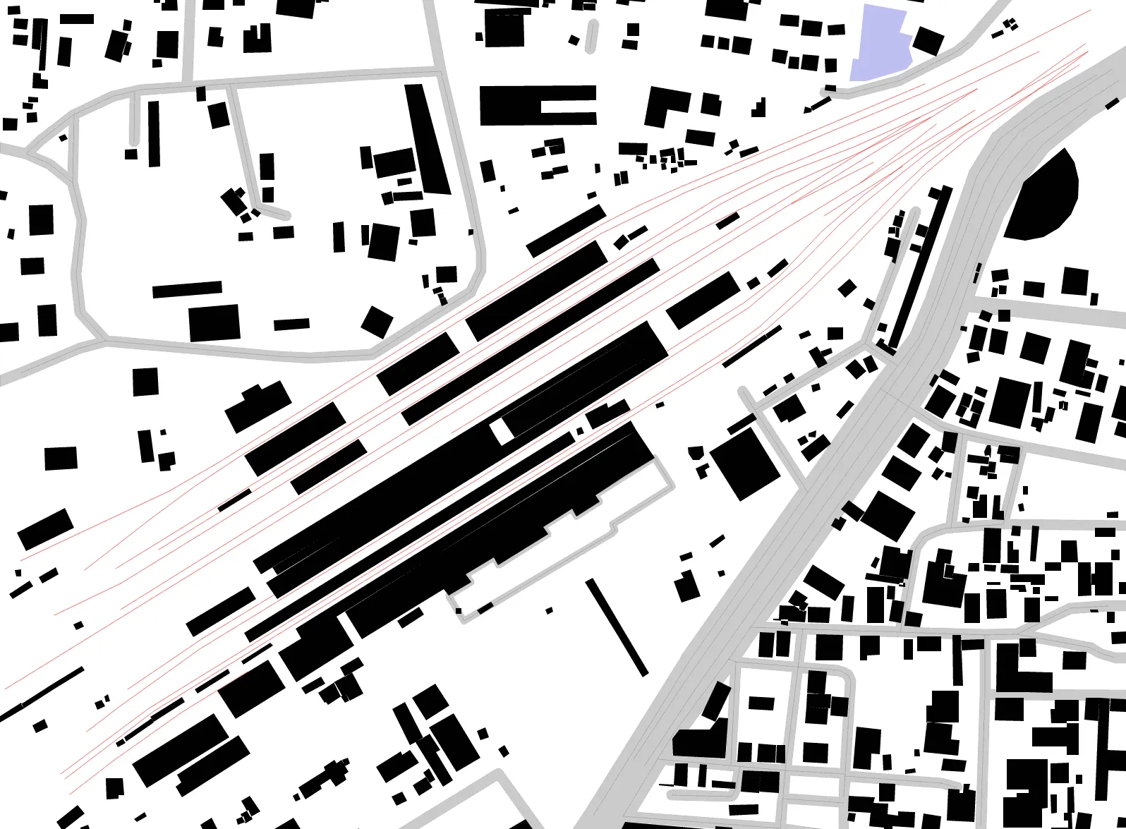 Varanasi Cantt figure ground plan
