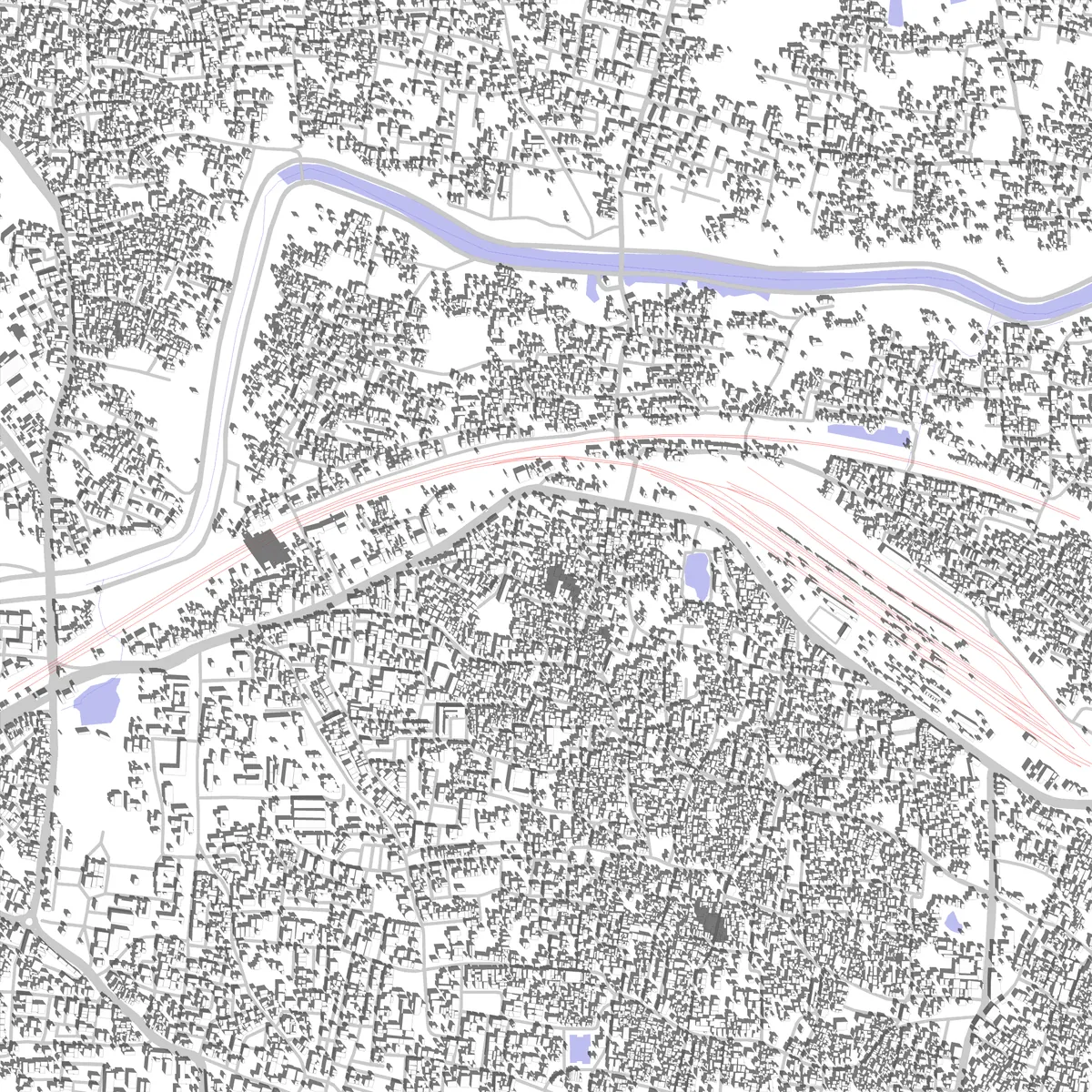Varanasi site plan (2.5 km)