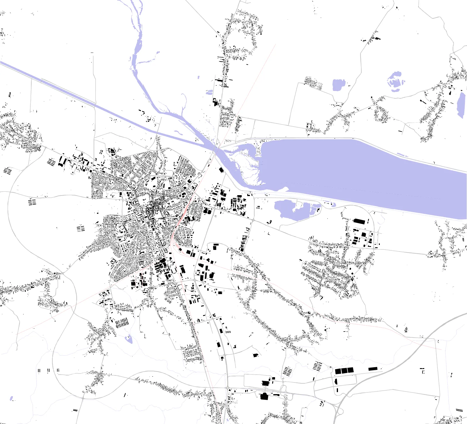 Varaždin figure ground plan