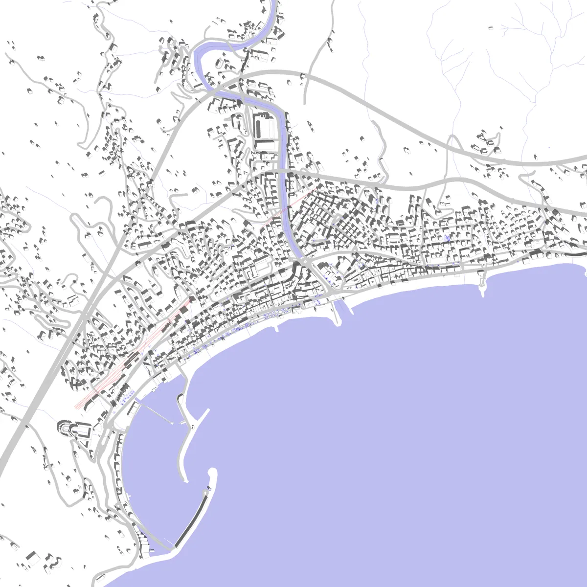 Varazze planimetria di sito (2.5 km)