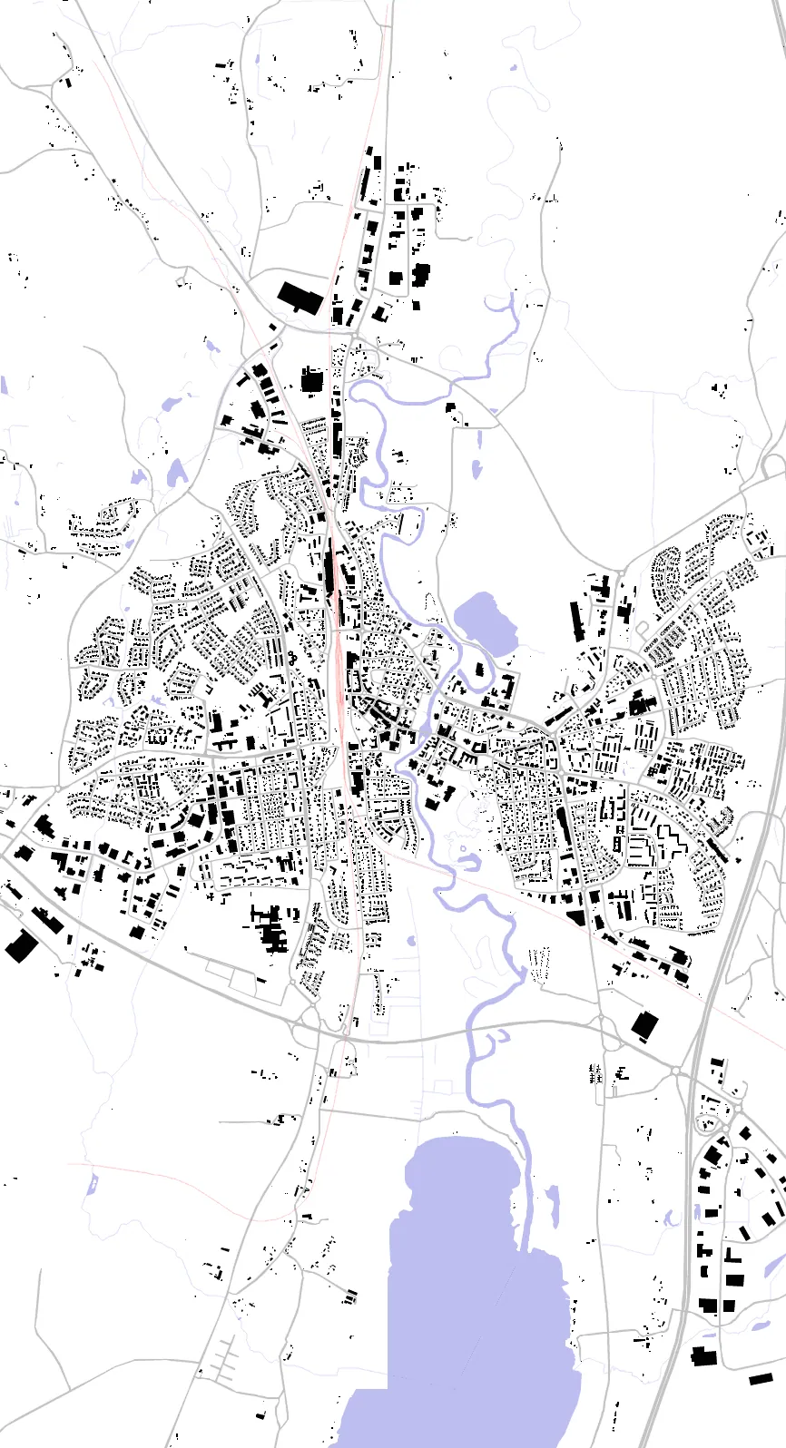 Värnamo figure ground plan