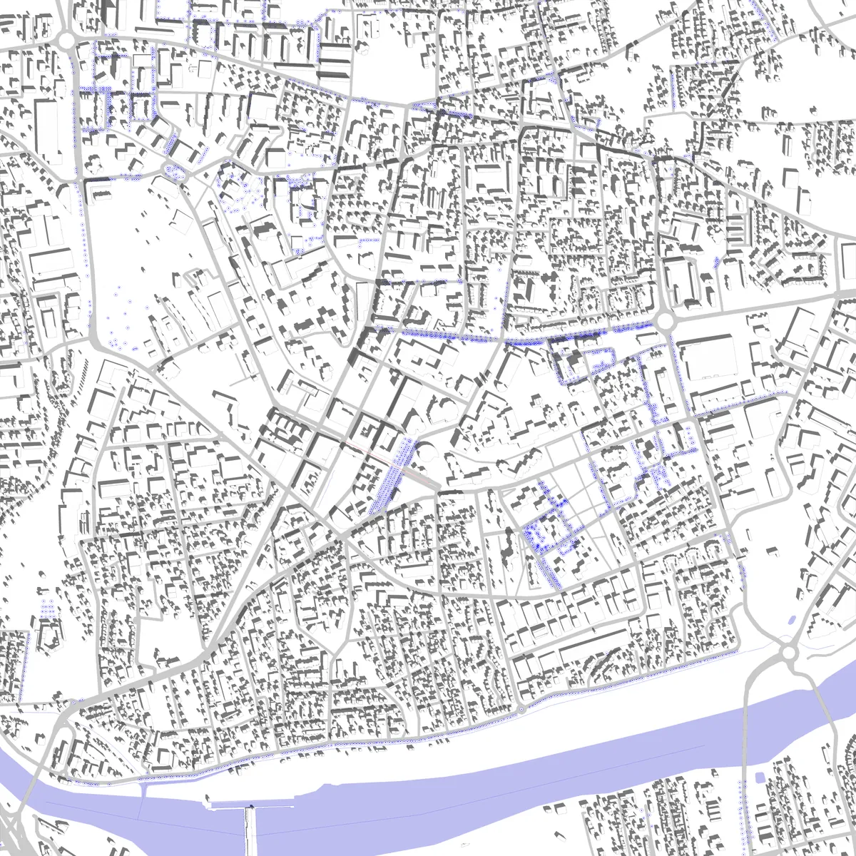 Vaulx-en-Velin plan de situation (2,5 km)