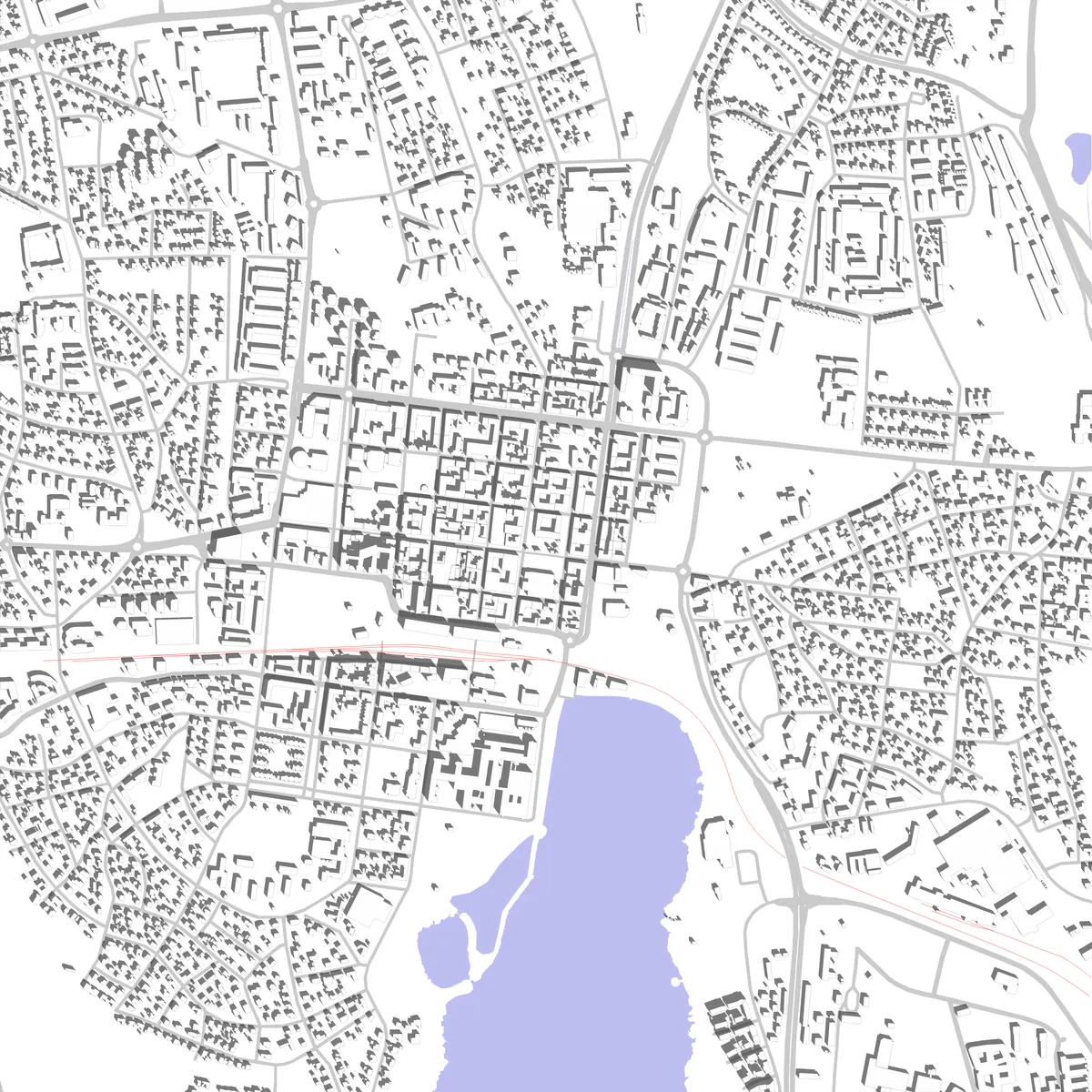 Växjö situationsplan (2,5 km)
