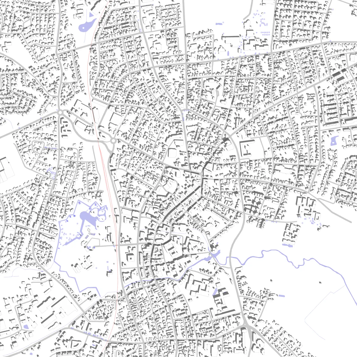 Vechta site plan (2.5 km)