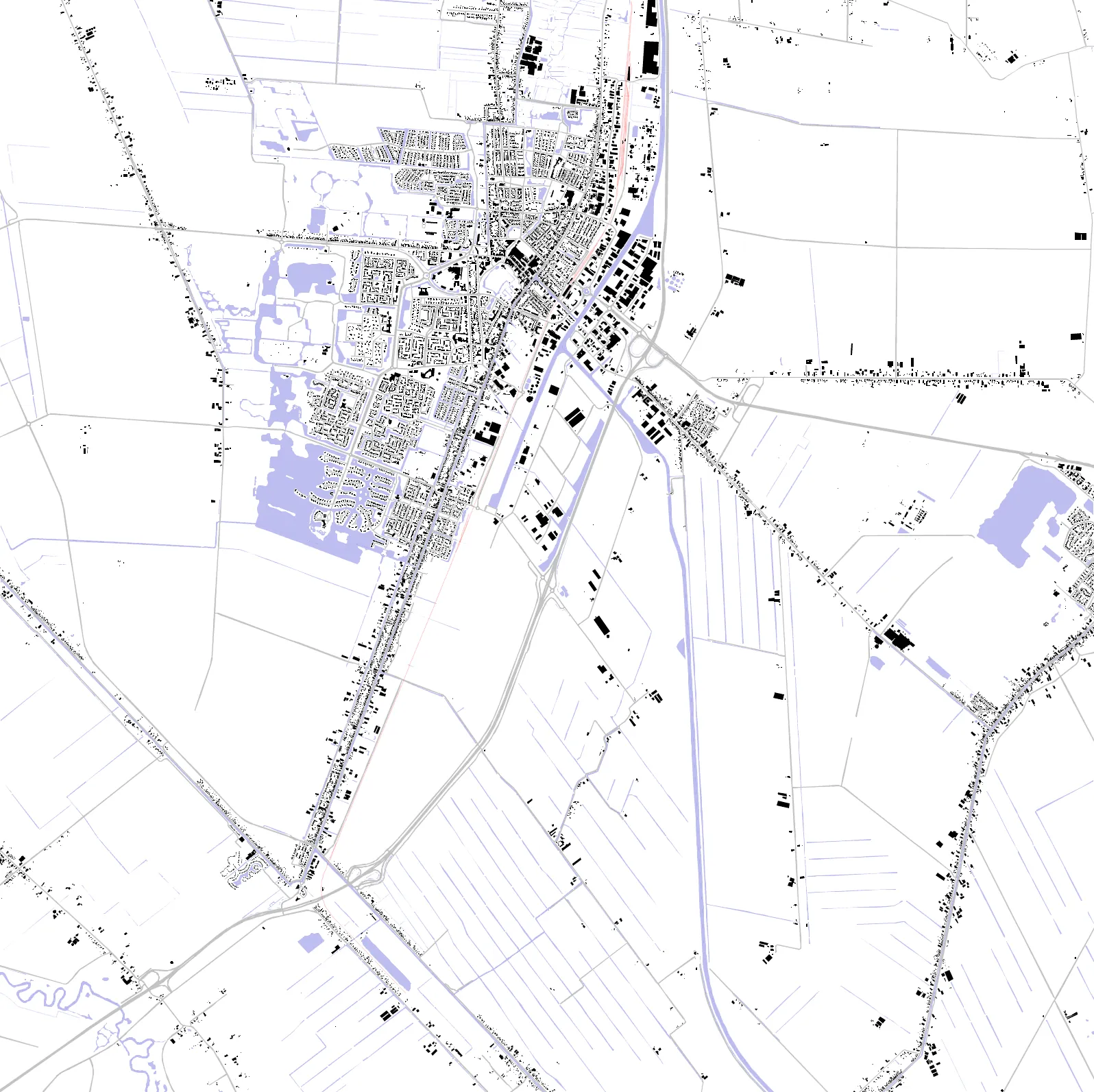 Veendam figure ground plan