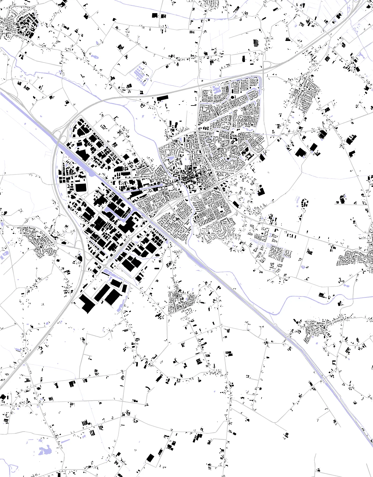 Veghel figure ground plan