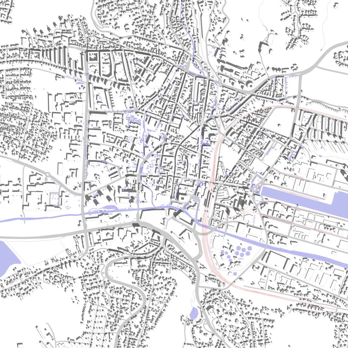 Vejle site plan (2.5 km)