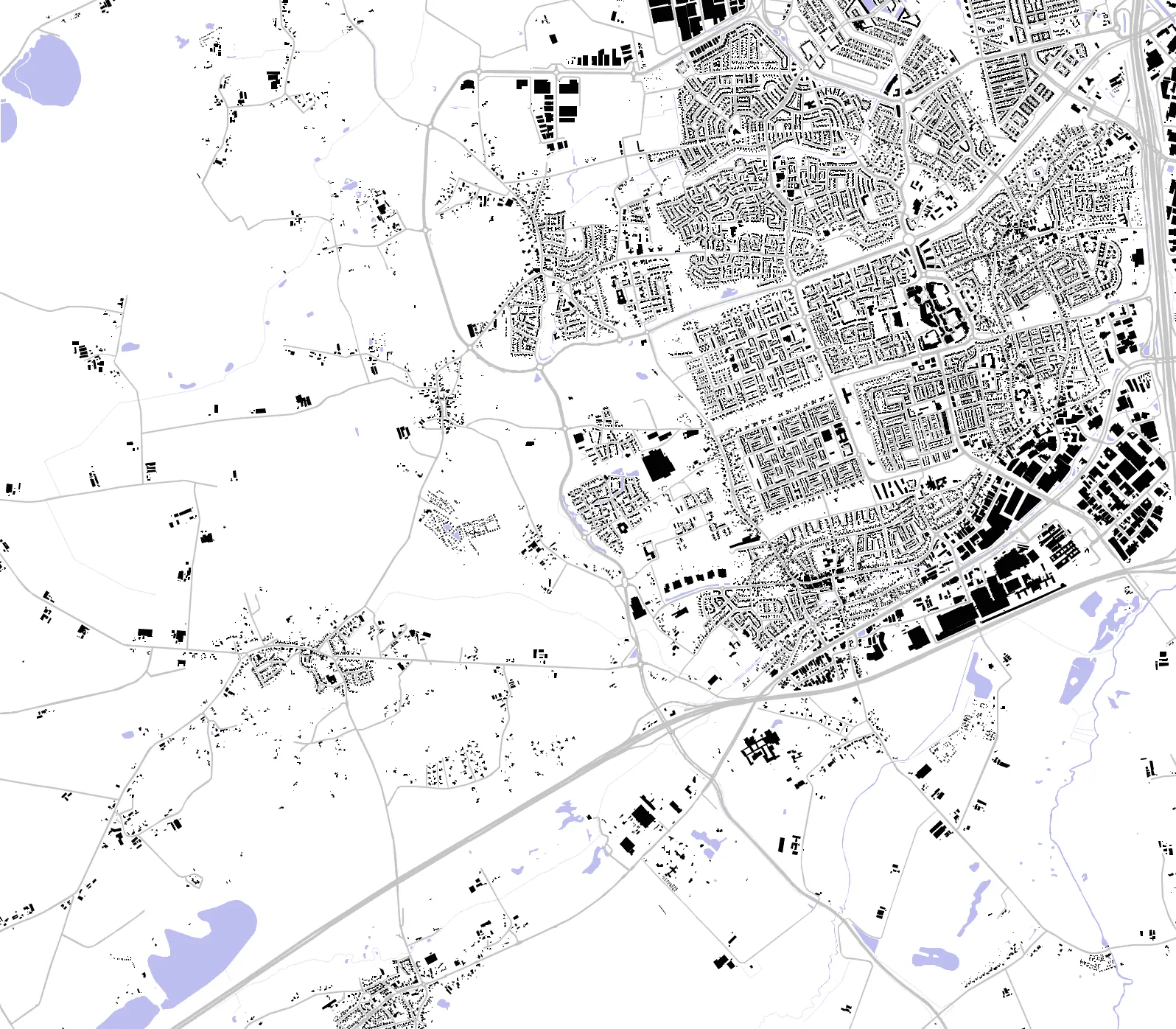 Veldhoven figure ground plan