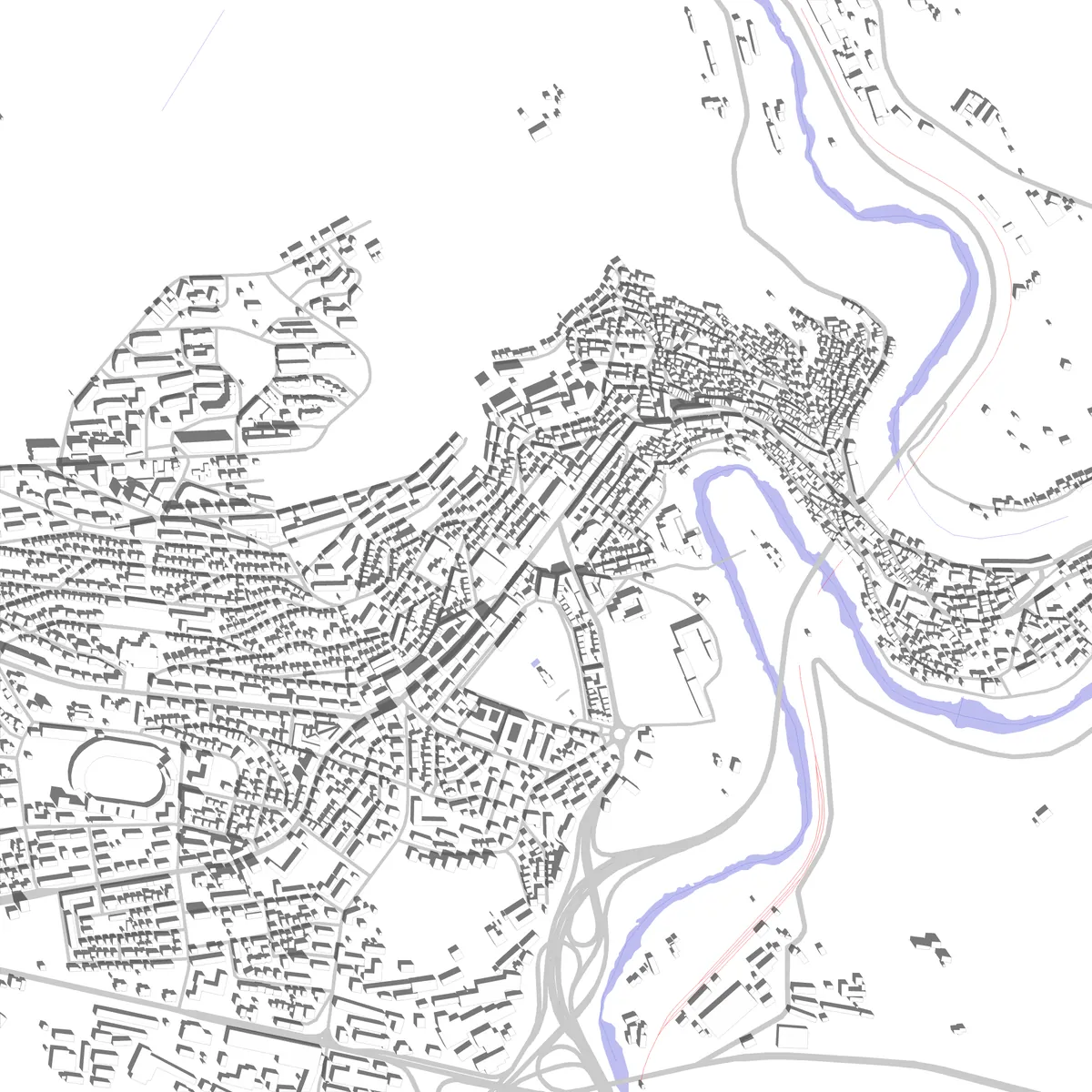 Veliko Tarnovo site plan (2.5 km)
