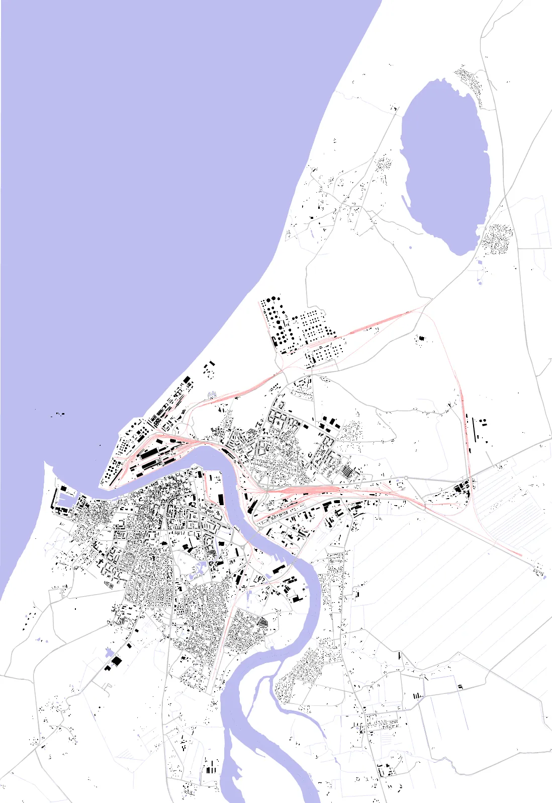 Ventspils figure ground plan