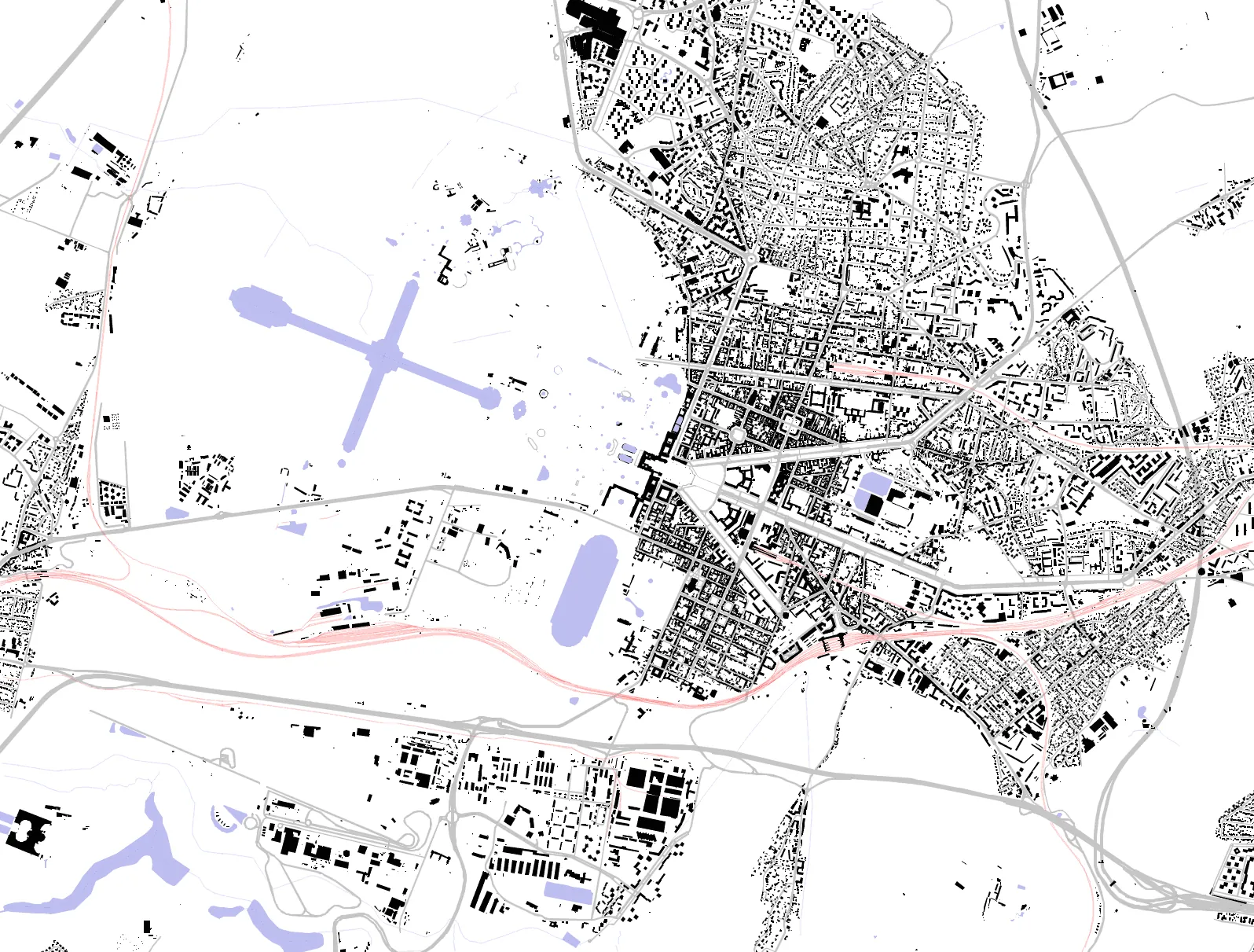 Versailles figure ground plan
