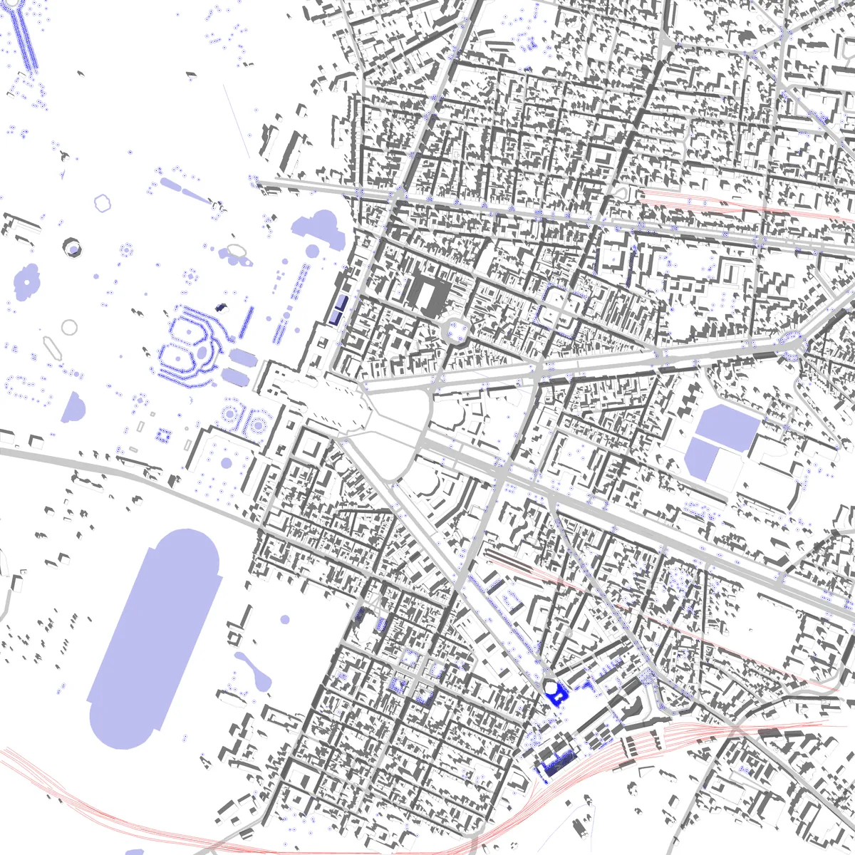 Versailles site plan (2.5 km)