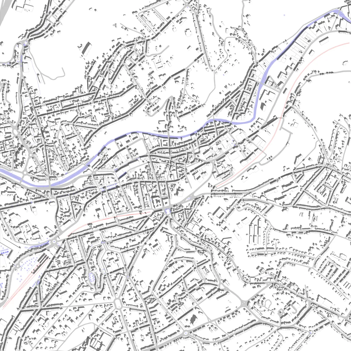 Verviers site plan (2.5 km)