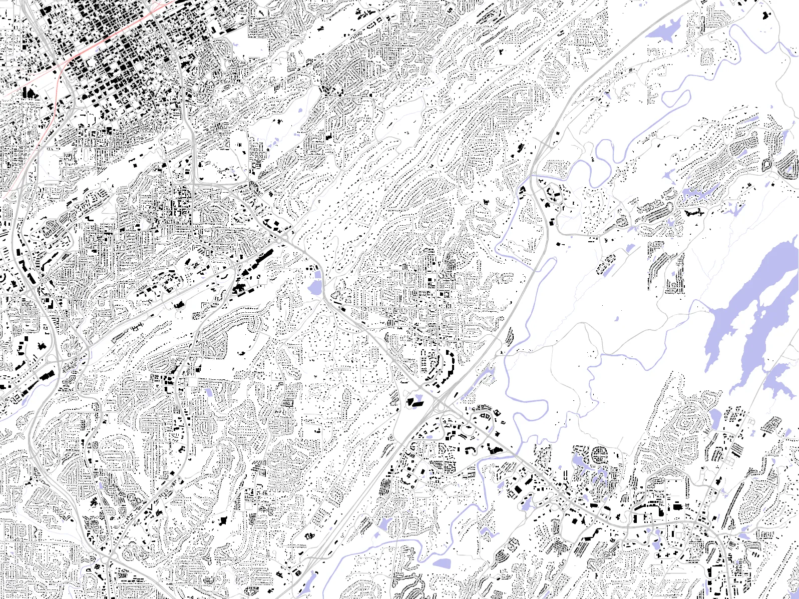 Vestavia Hills figure ground plan
