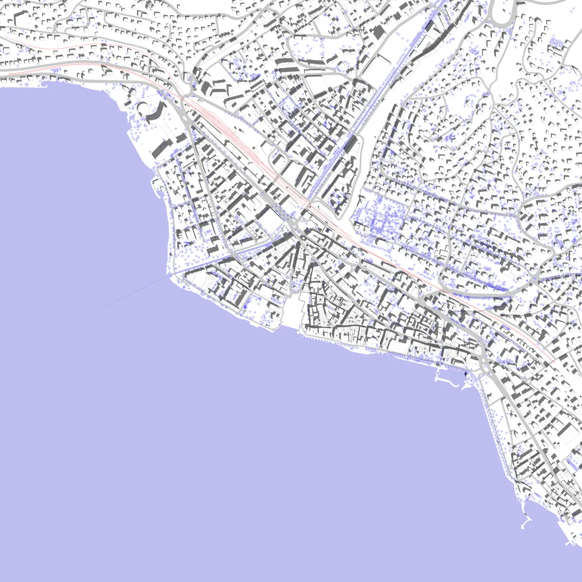 Vevey Lageplan (2,5 km)
