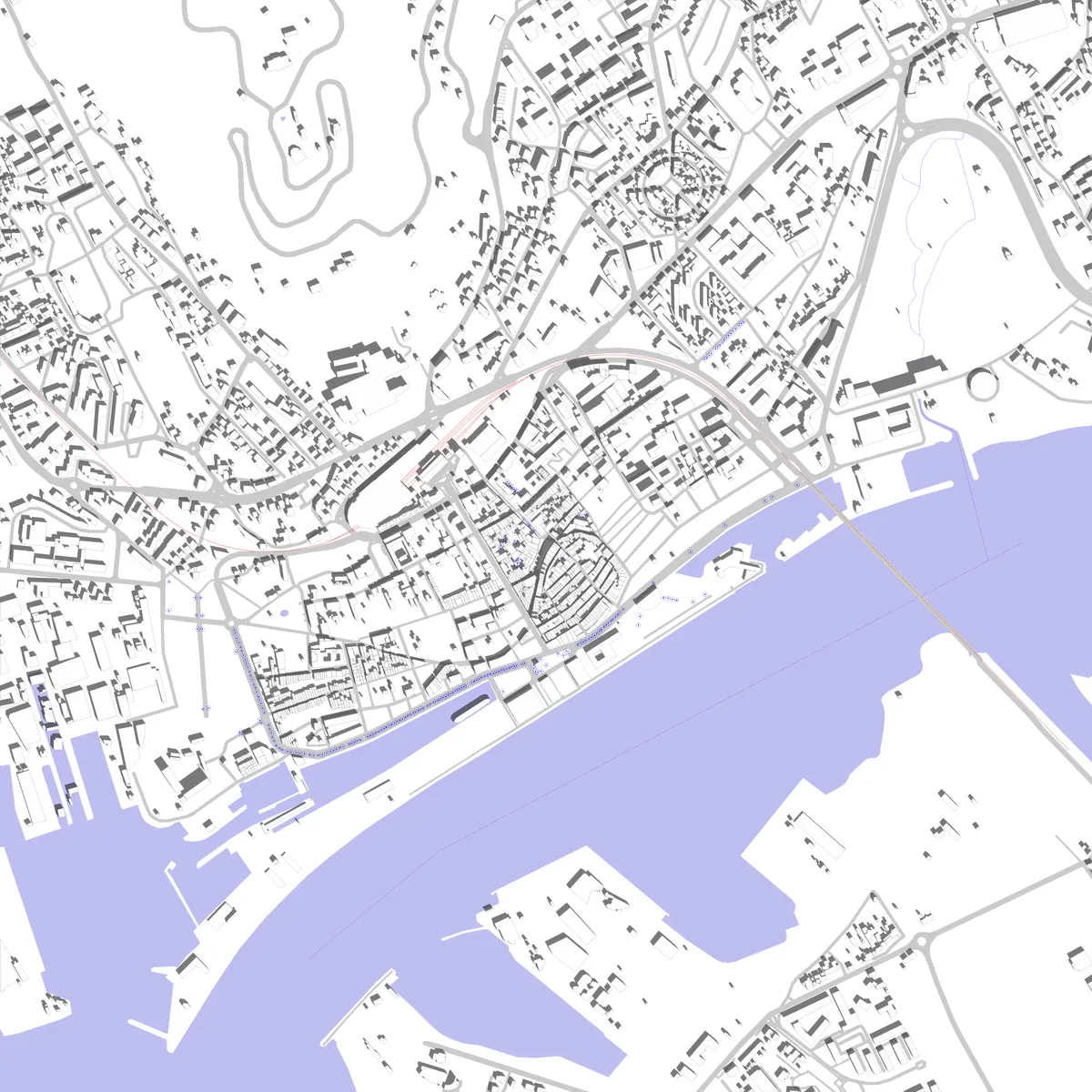 Viana do Castelo site plan (2.5 km)