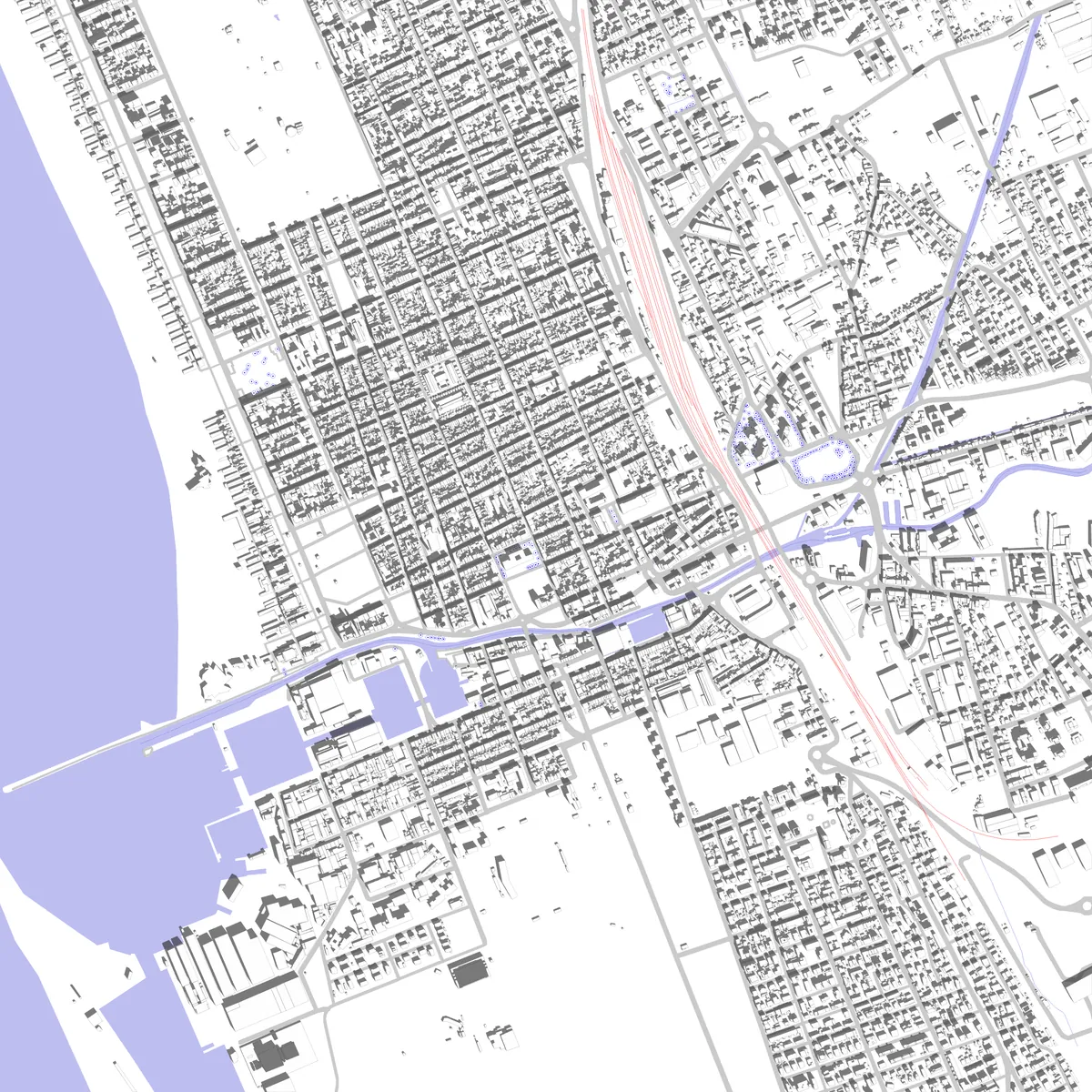 Viareggio planimetria di sito (2.5 km)